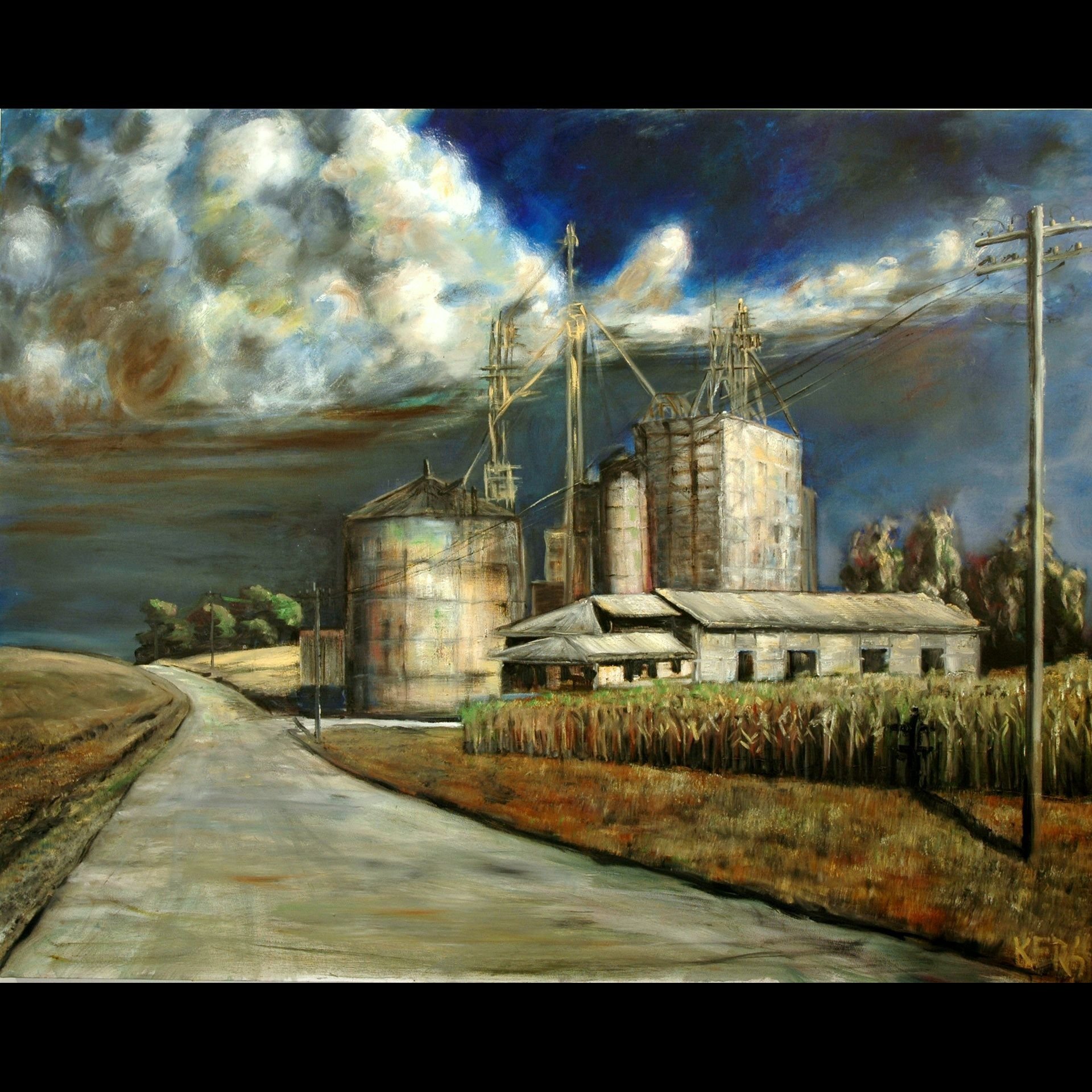 Grain Elevator East Iowa