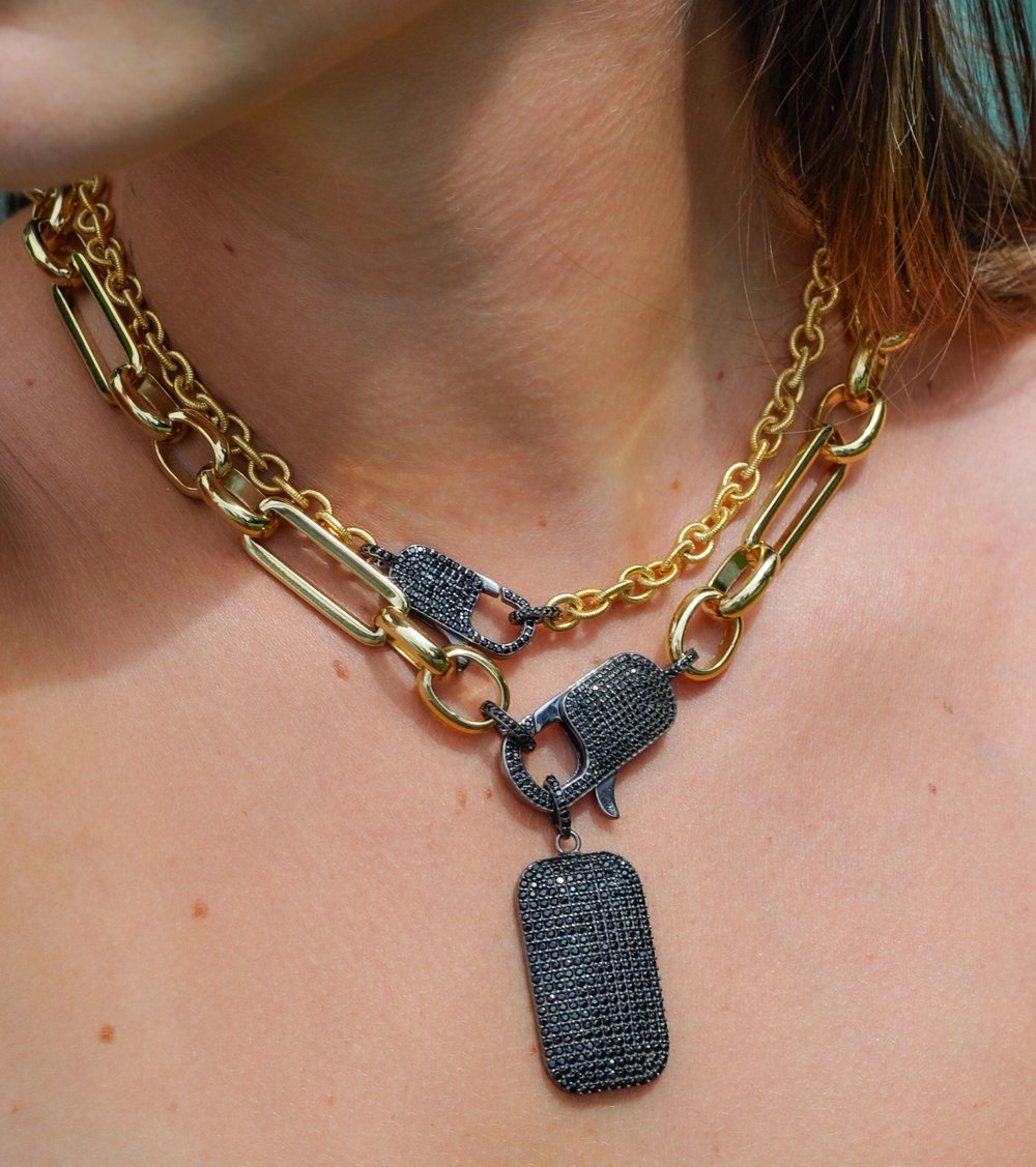 Beloved Lock Pendant Necklace w/ Ball Chain
