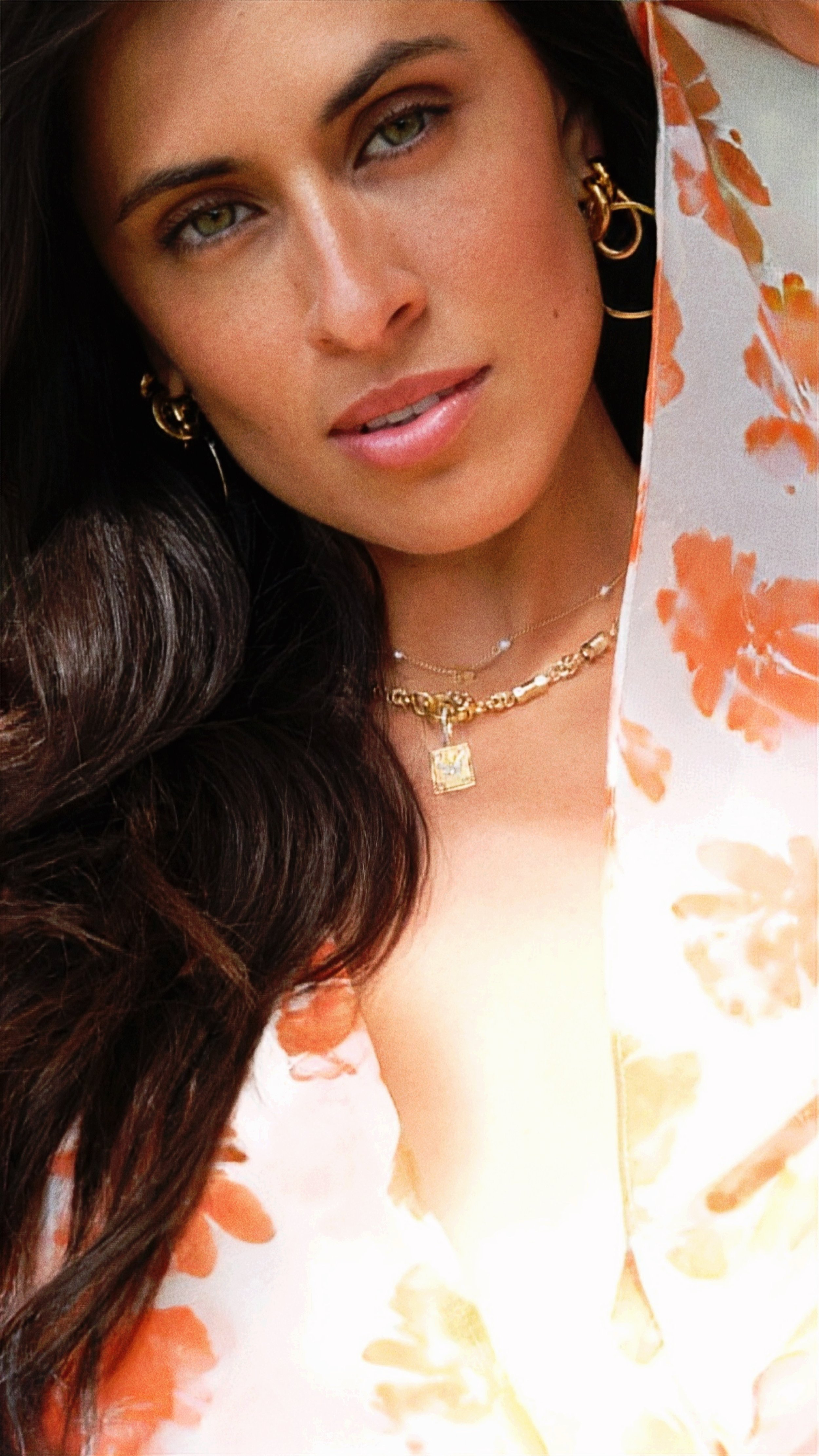 Gold Overlay Hoops