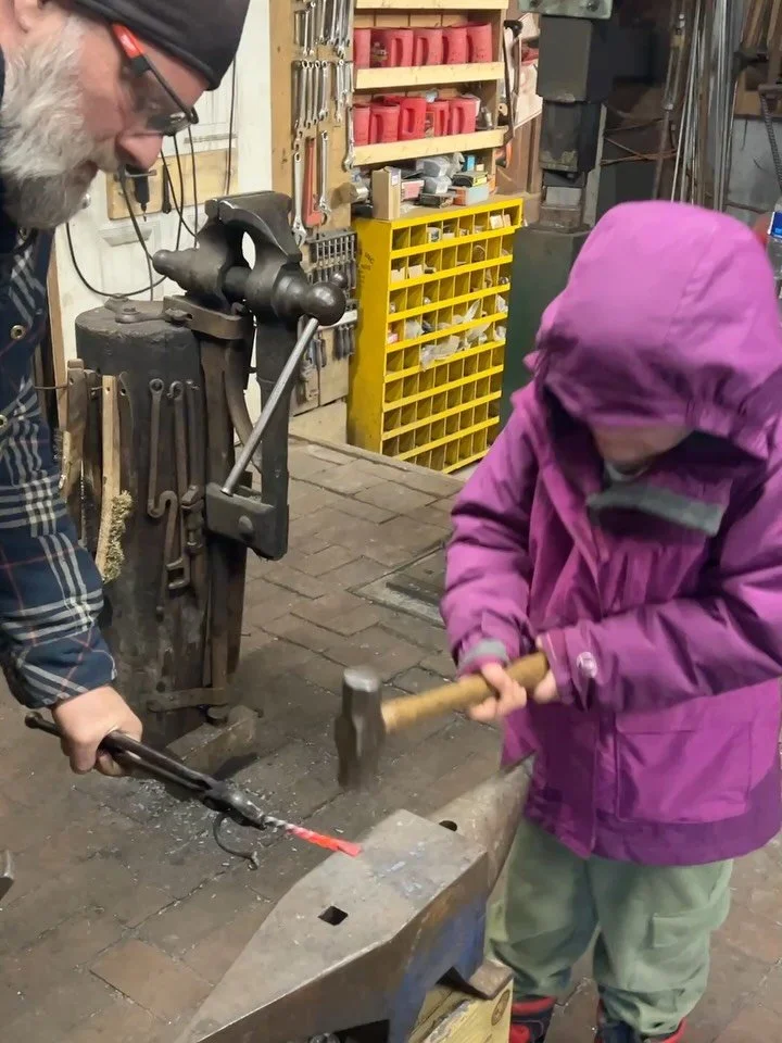 Assorted farm goings-on last week - starting with the boy child swinging away on our newly mounted short anvil. Swipe to check out prep for our upcoming brand new Wilderness skills camp, where we&rsquo;ll be teaching how to make pine pitch glue, char