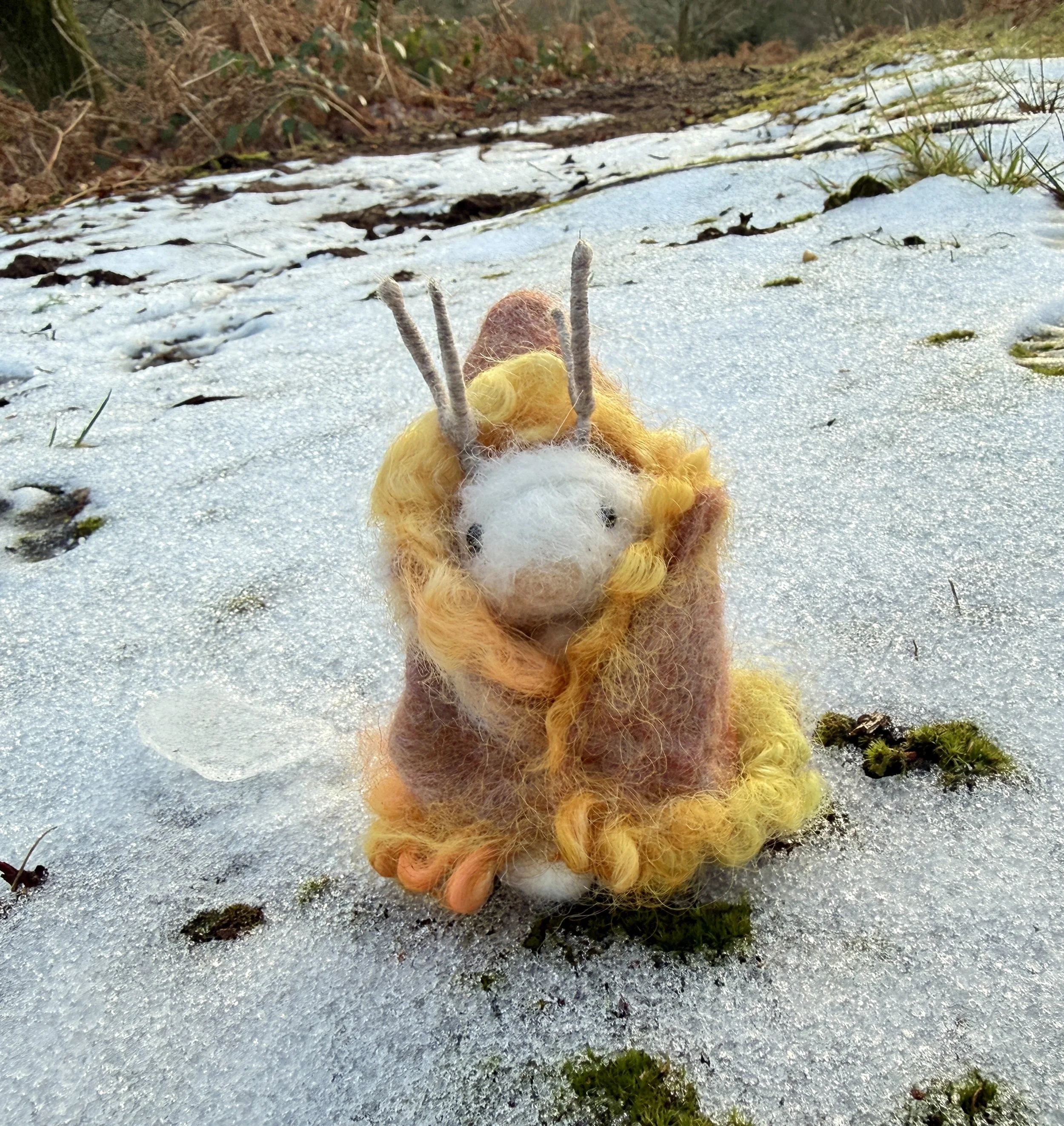Northland Small with a felted cape. Approx 10cm to the tip of the antlers £128