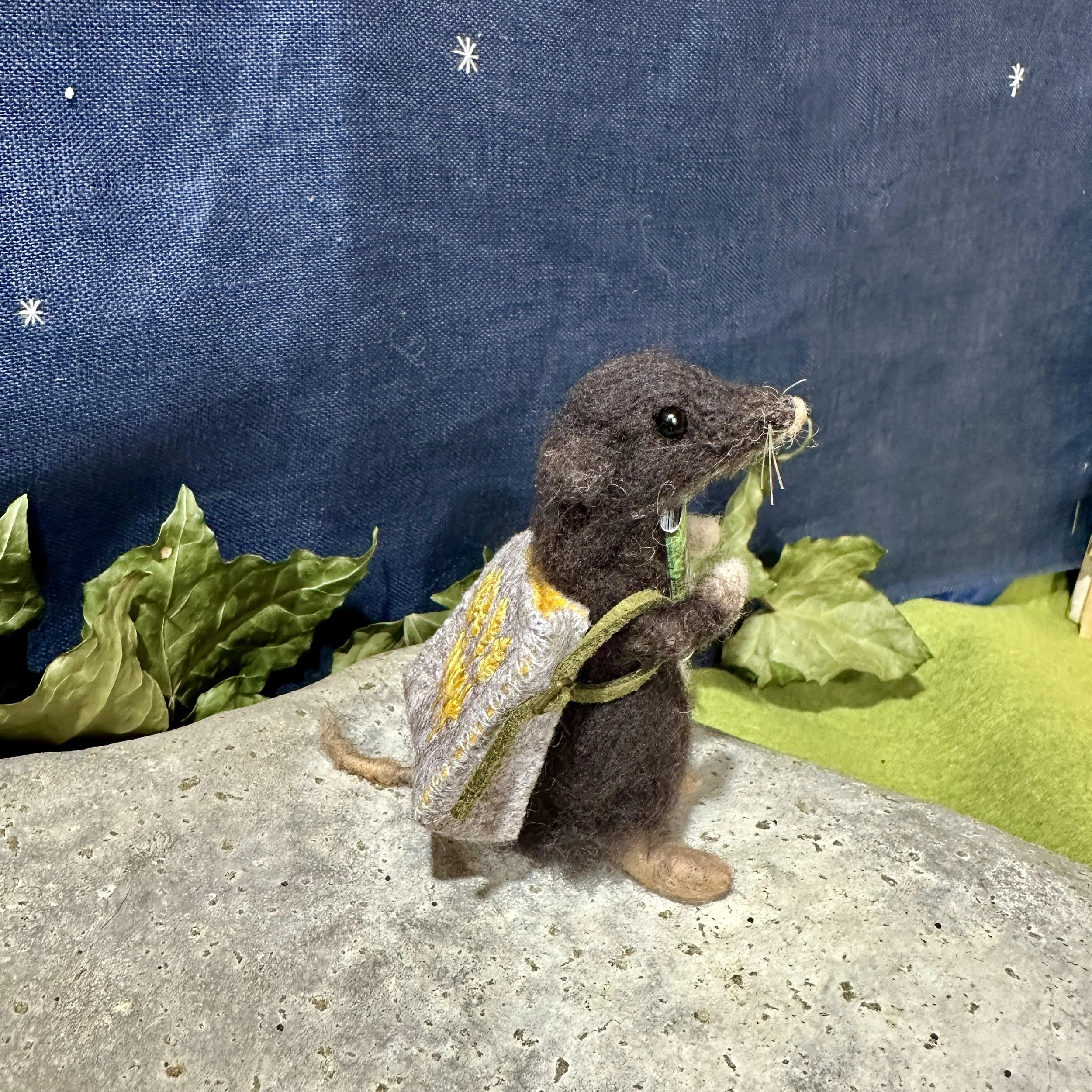 shrew and bag celestine needle felting.jpg