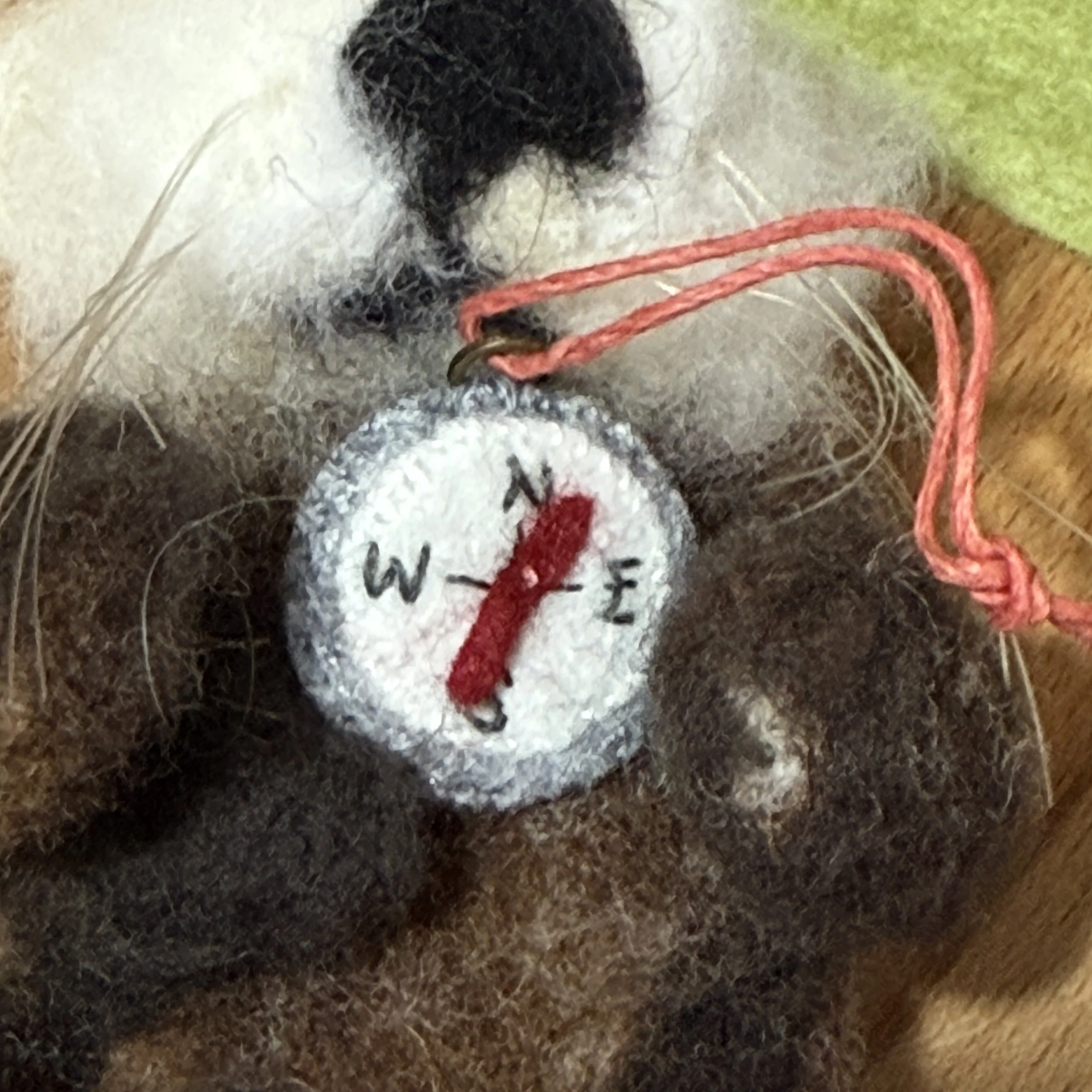 Needle felted animals international Celestine and the hare Karin Celestine _6923 2.jpg