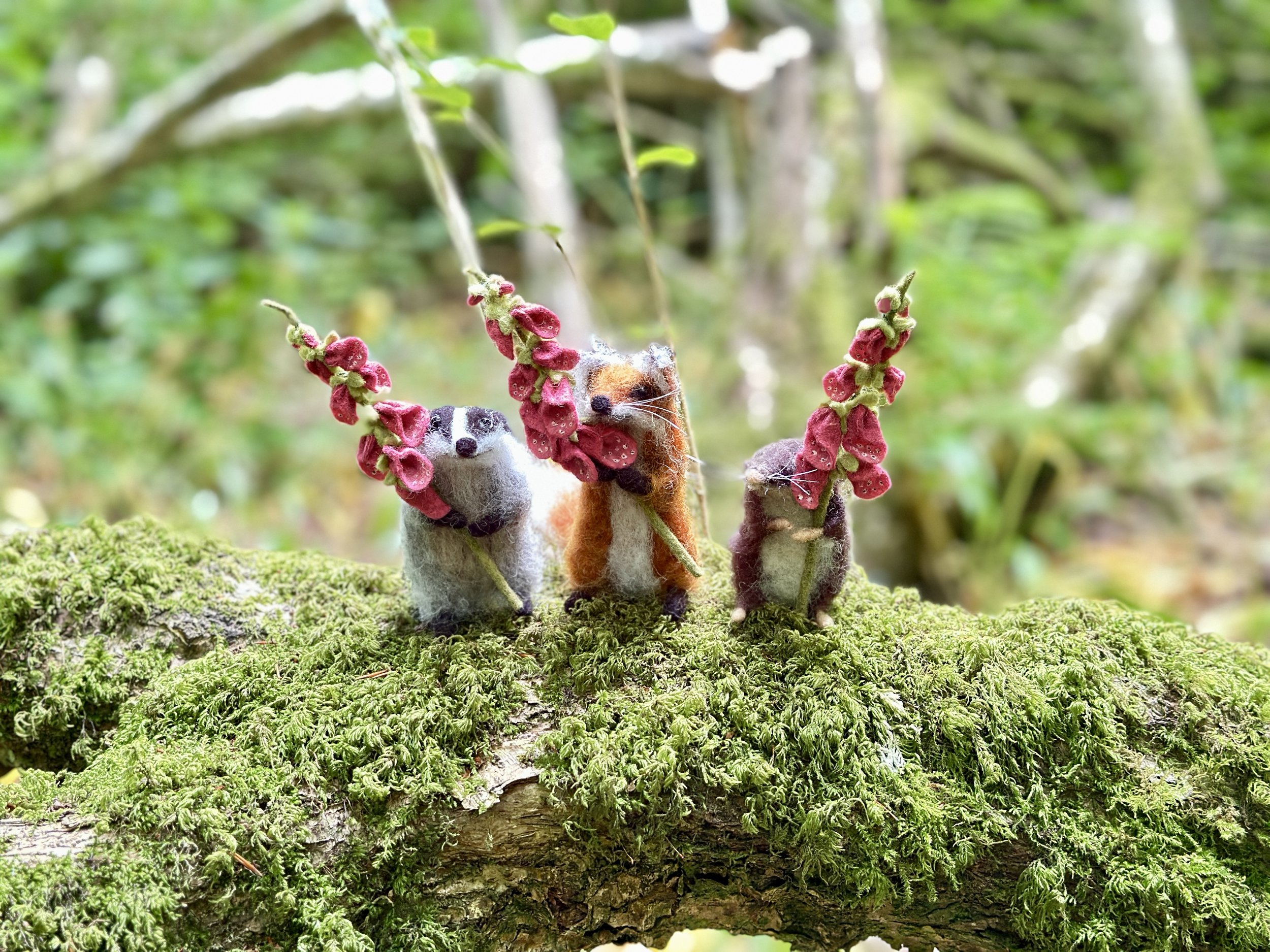 celestine and the hare joybringers needle felted animals foxgloves .jpg