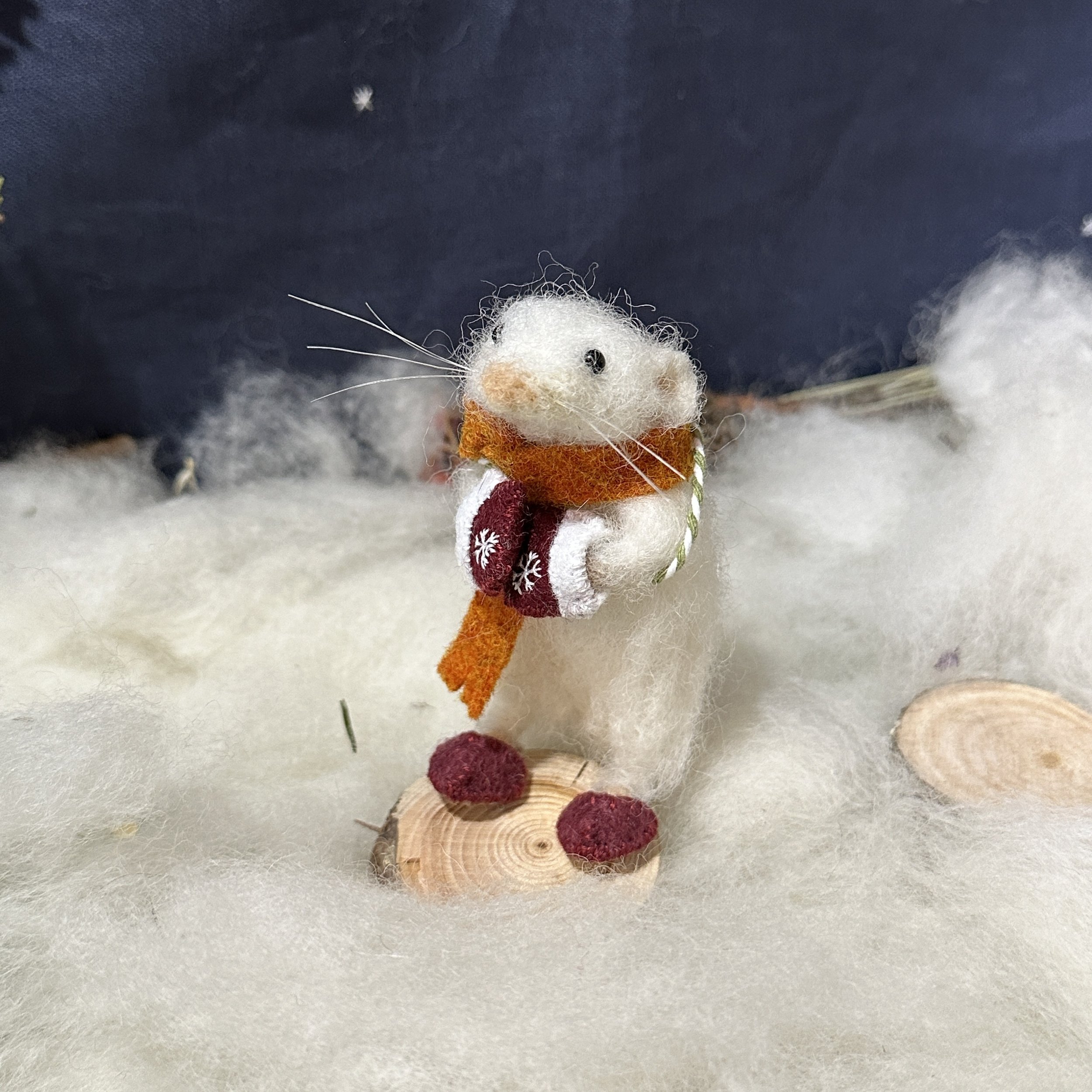 mouse with slippers mittens celestine and the hare needlefelting.jpg