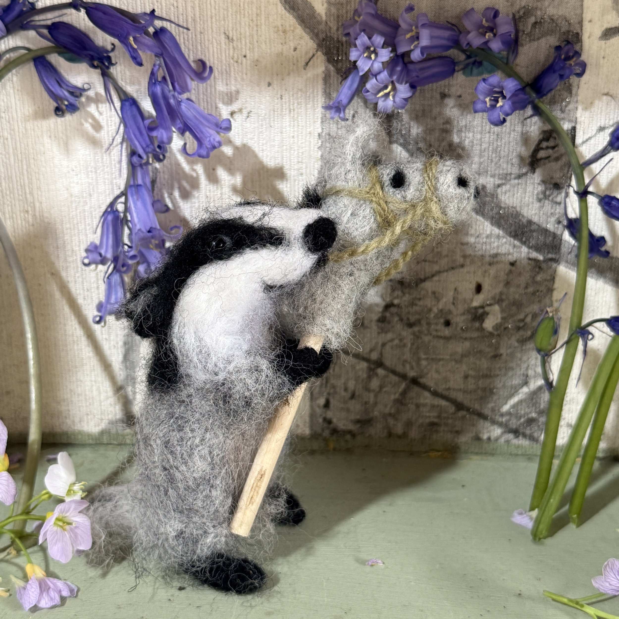 needle felted animal celestine and the hare bluebells_4230.jpg