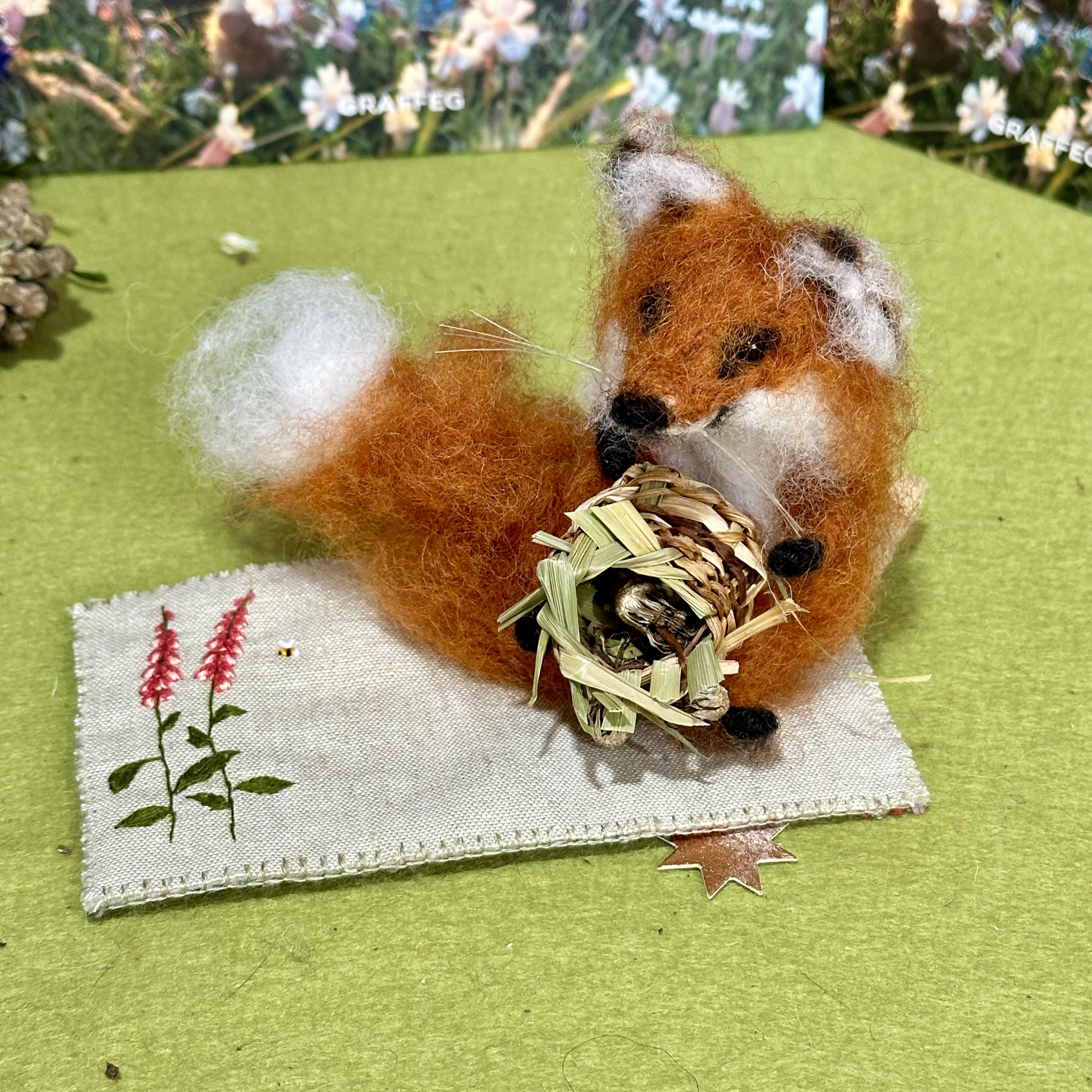 needle felted animal celestine and the hare joy bringers fox gloves .jpg