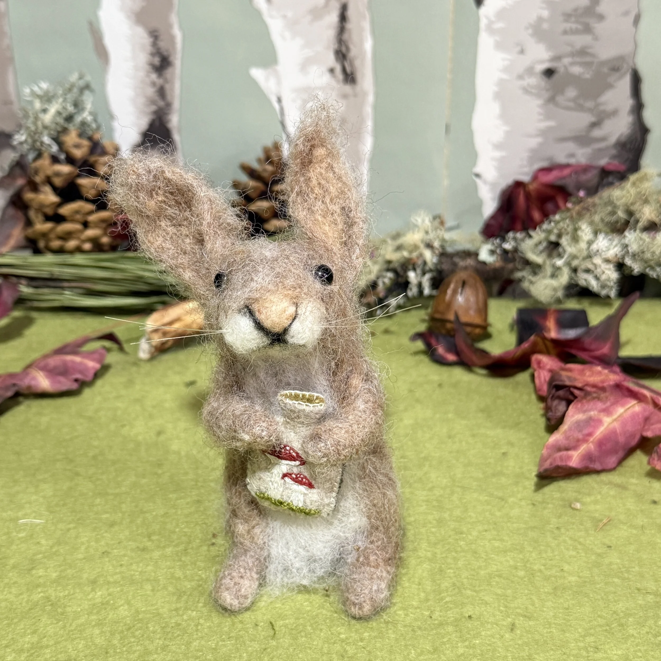 Rabbit with a toadstool hottie
