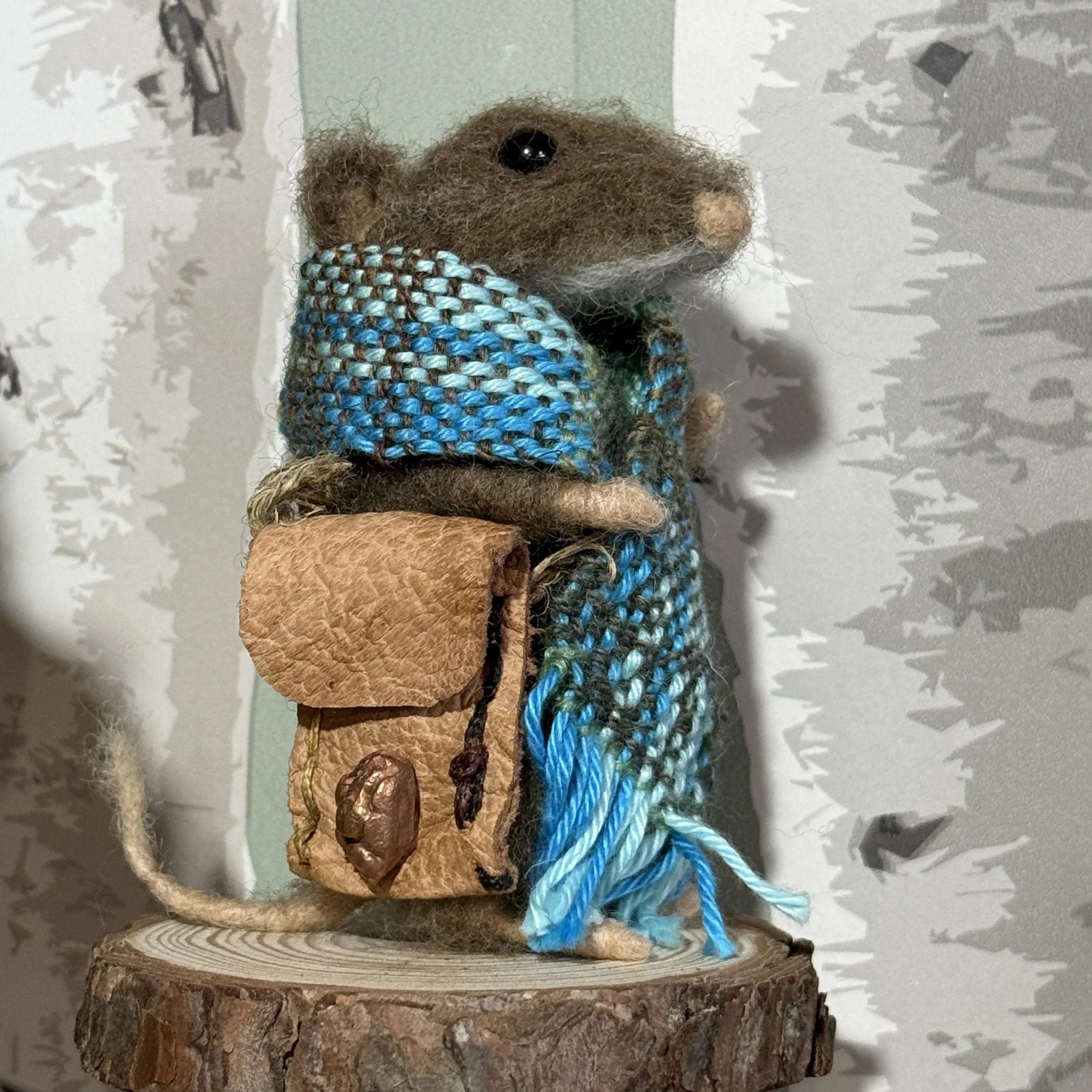 needle felted animal  mouse wolf spring karin Celestine and the hare  needle felted animals christmas_1173.jpg