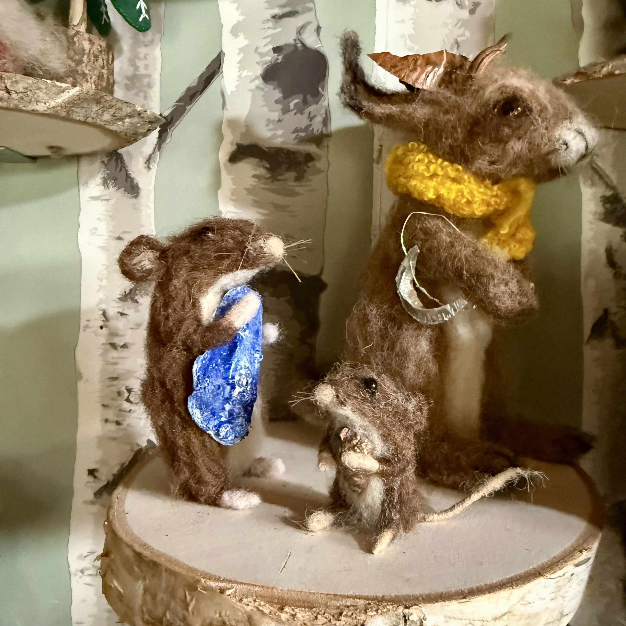Needle felted mousy tiny celestine and the hare _2839.jpg