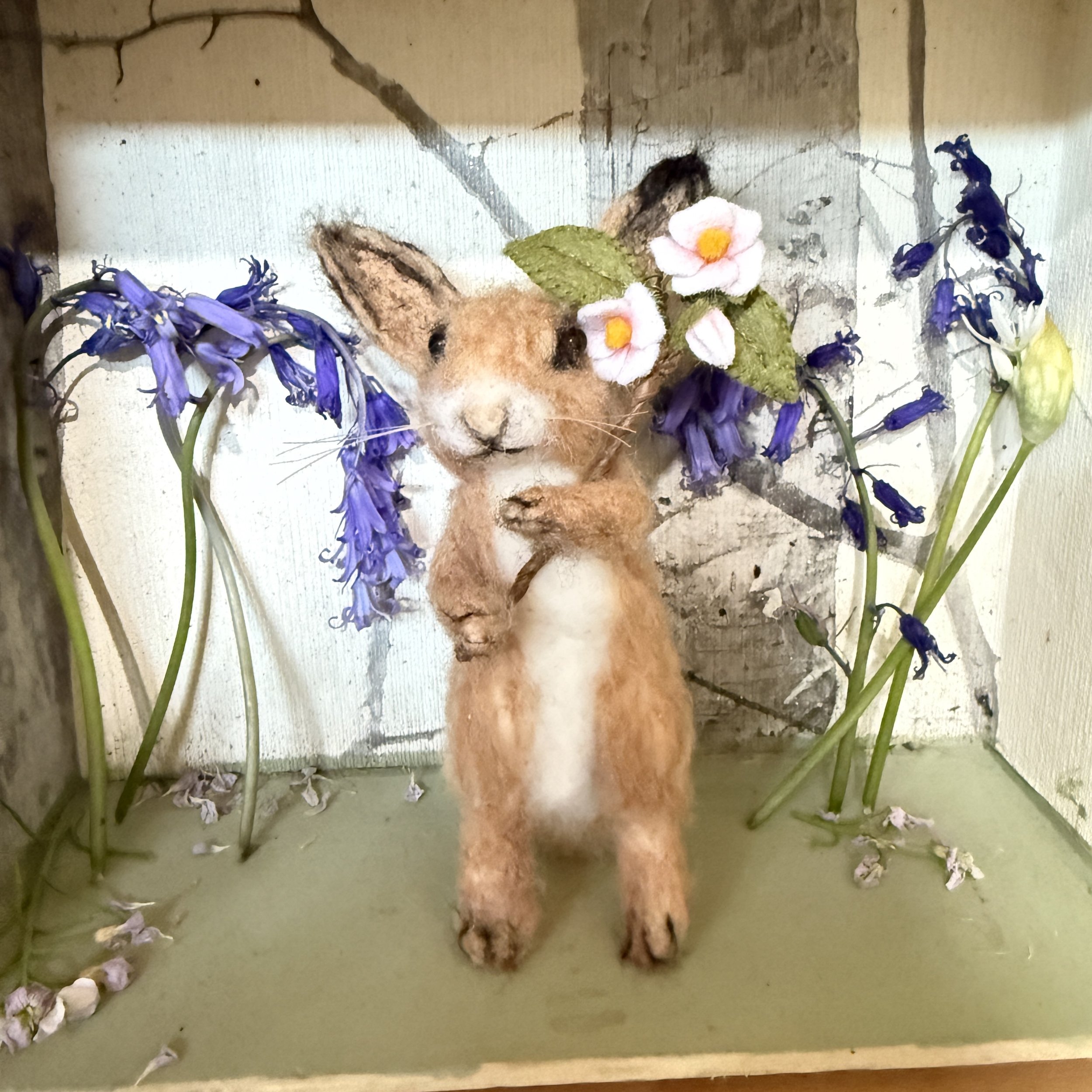 needle felted hare celestine and the hare beltane.jpg