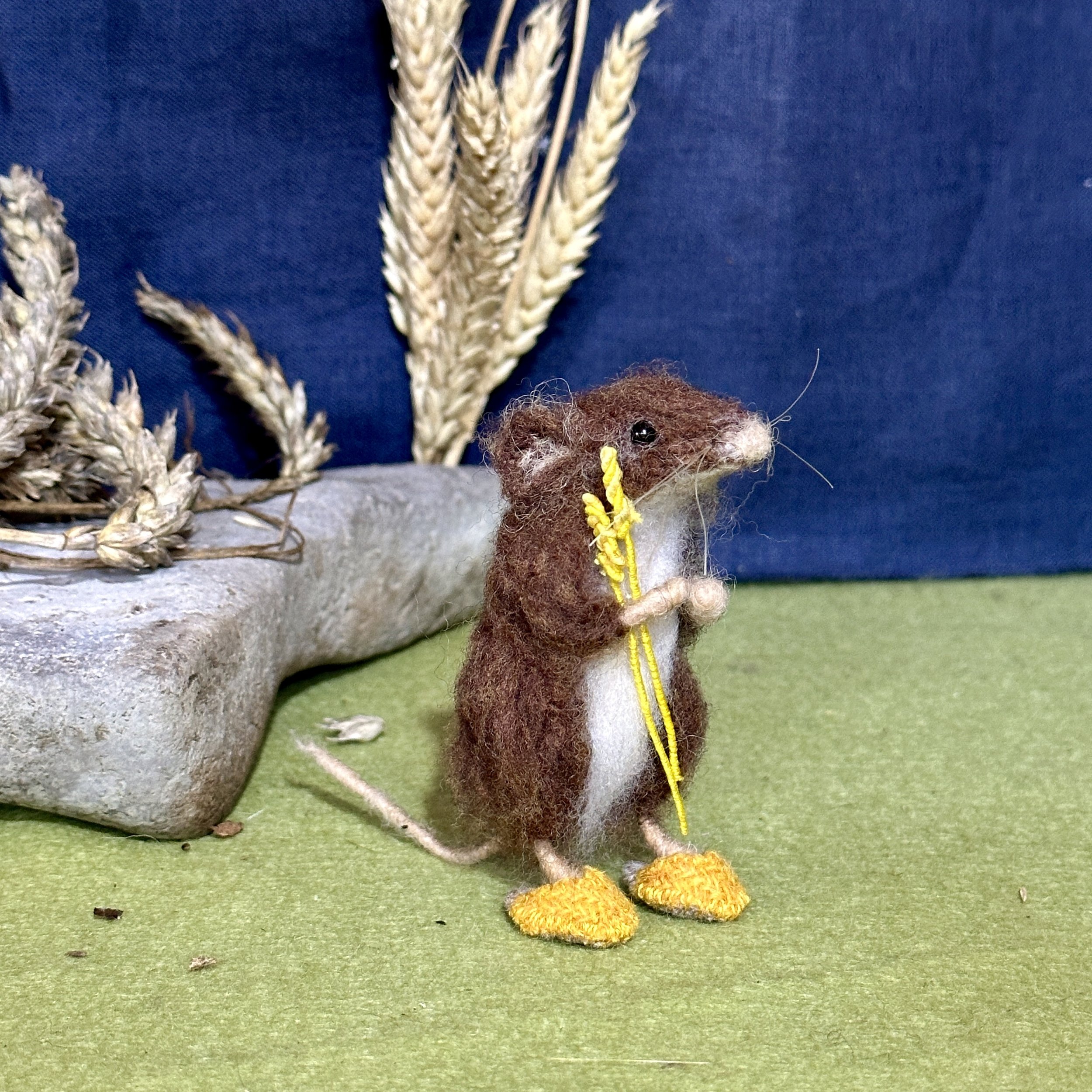 needlefelted mouse slippers harvest.jpg