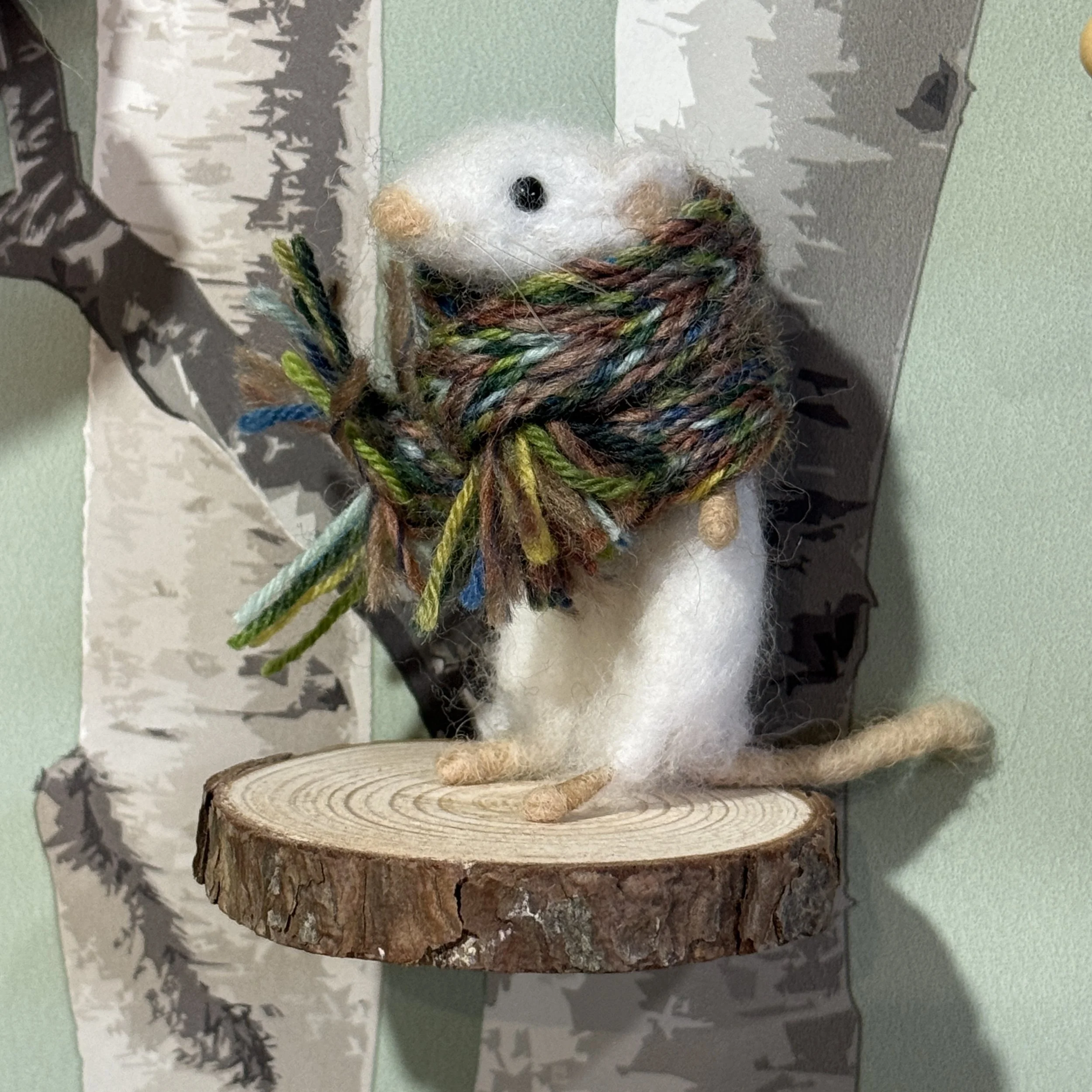 needle felted animal  mouse wolf spring karin Celestine and the hare  needle felted animals christmas_1172.jpg