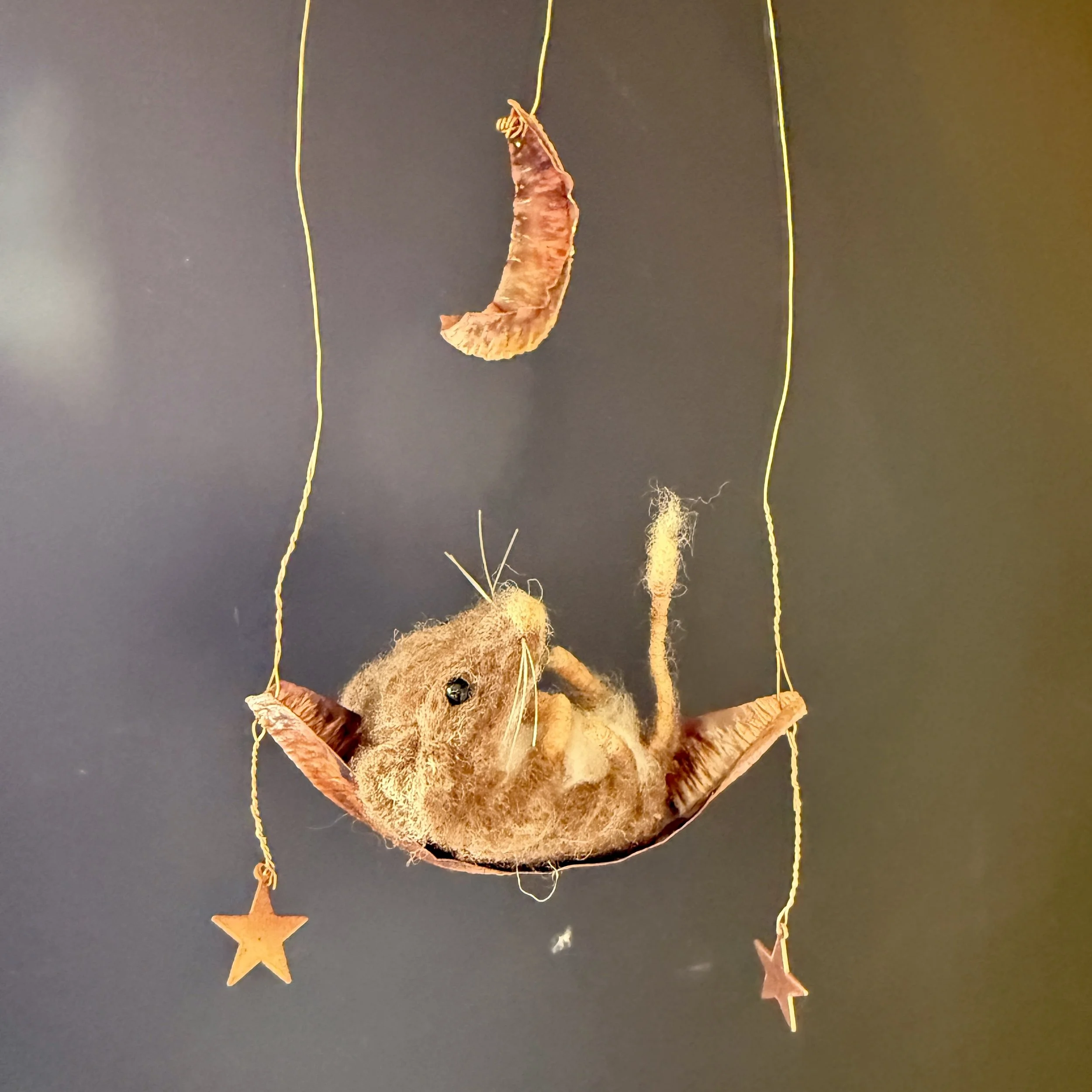 needlefelted mouse copper boat moon.jpg