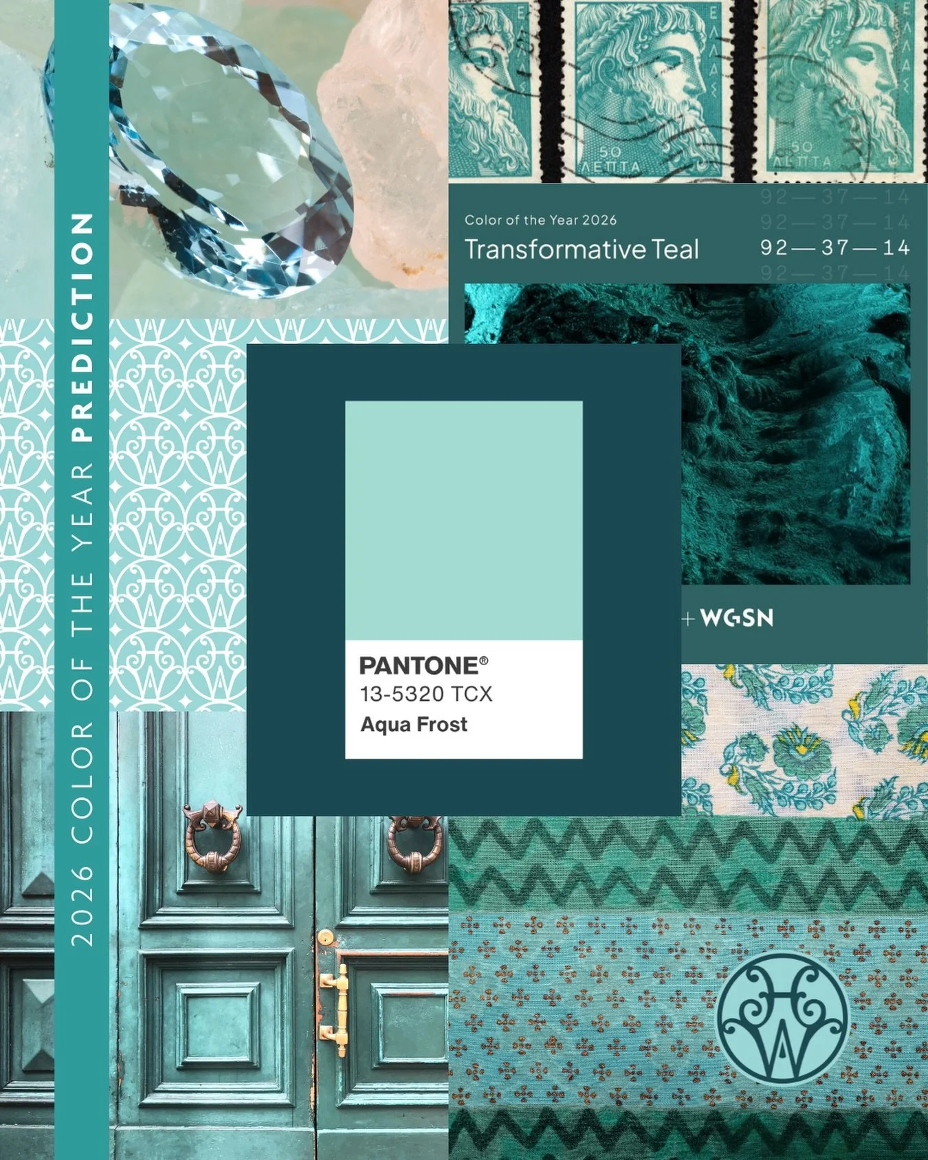 I&rsquo;m not saying my personal branding is setting the global trend forecast for 2026... but if I had to make a prediction on the @pantone color of the year: Aqua Frost.

And not just because it&rsquo;s &ldquo;my color&rdquo;...

 1. It&rsquo;s  wh