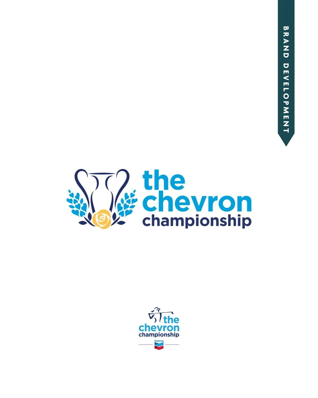 Reflecting on some of my favorite projects from the last year and working with The Chevron Championship team makes me pinch-myself grateful to do what I do.✨

The challenge was to design a secondary logo mark for the tournament that fit within the ex