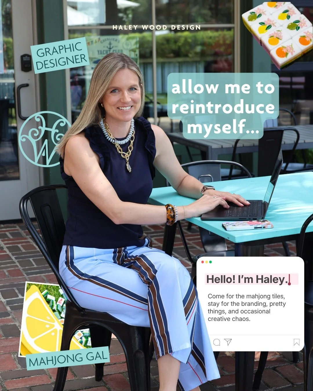If we haven&rsquo;t officially met yet, hi! I&rsquo;m Haley 👋🏼

You may know me for the mahjong tiles, but there&rsquo;s a whole lot more happening behind the scenes. I&rsquo;m a graphic designer, business owner, creative, wife, mom, and lover of a