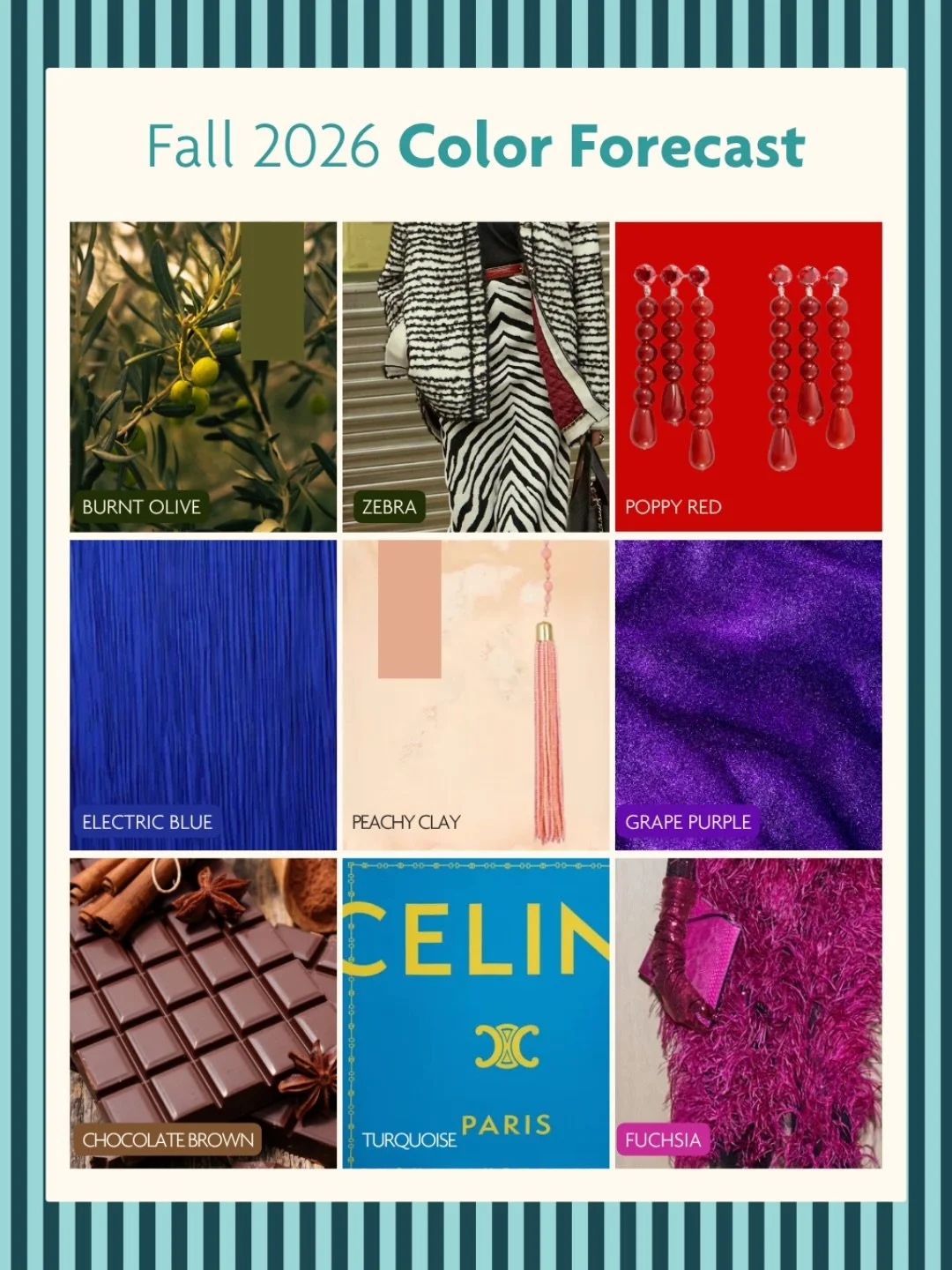 It may still be 100 degrees, but it&rsquo;s time for a new season and color story. Fall 2026 is looking rich, vibrant, and a little unexpected? I don&rsquo;t currently own anything grape purple, but it&rsquo;s calling to me. Working on a new branding