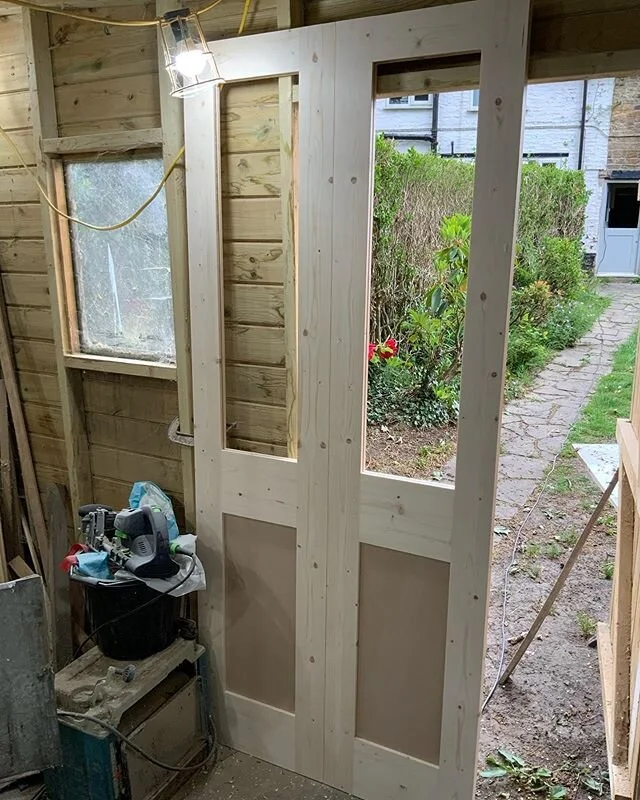 Edwardian doors under Contruction, glass and timber mouldings next. #doors#creative #design #chic#construction #timber#Edwardian#manchester#love#home#homedecor #homesweethome #man #woman#need#coffee#tea#harpersbespokecarpentrylts