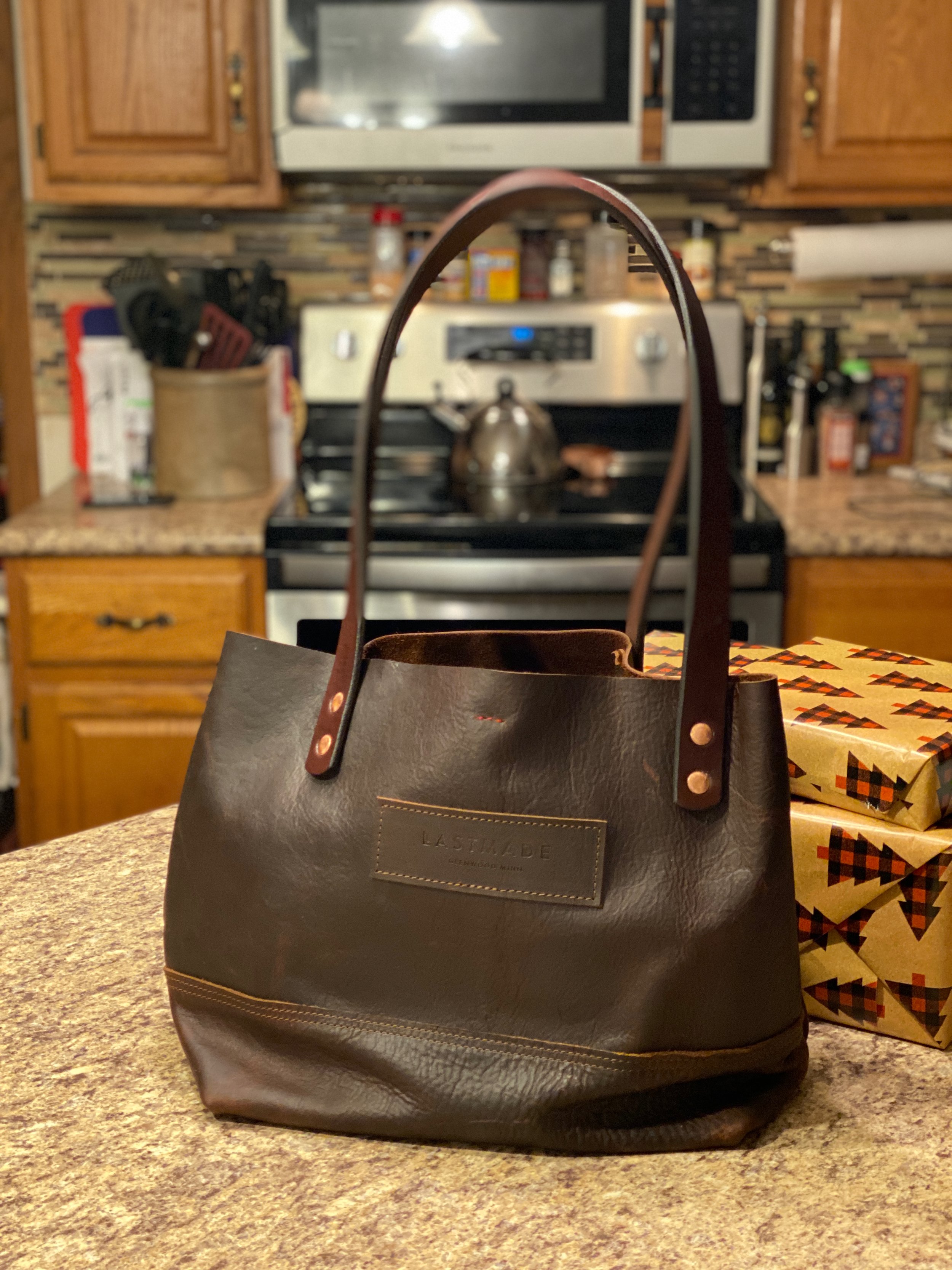 #99 Brown Leather Tote Bag