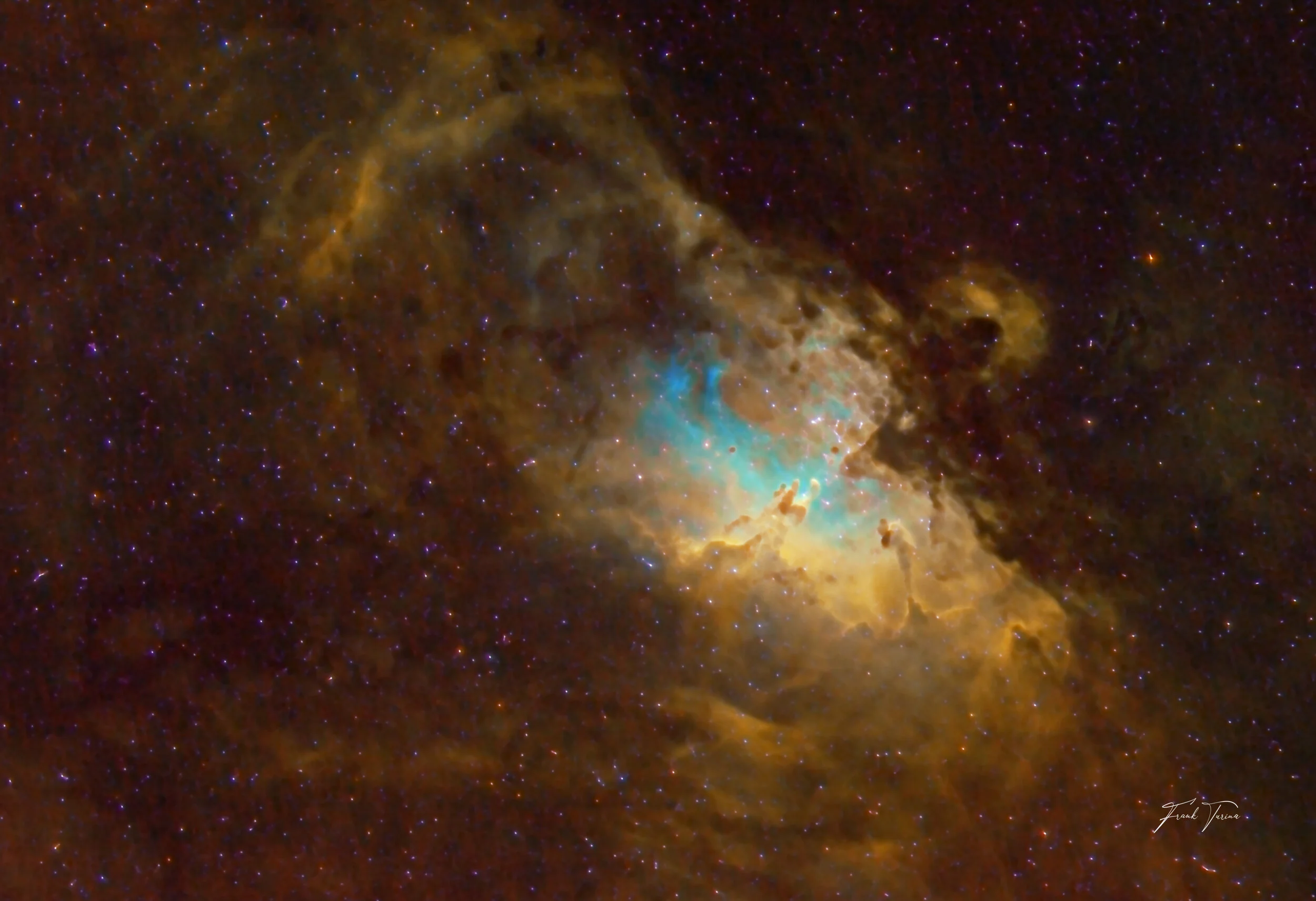 Hɑ - 19x300"; OIII - 23x300"; SII - 127x300"; Total Integration: 5.8 hours ( Darks: ~5;  Flats: ~10 ); Gain: 111.00; Sensor Temp  -15C