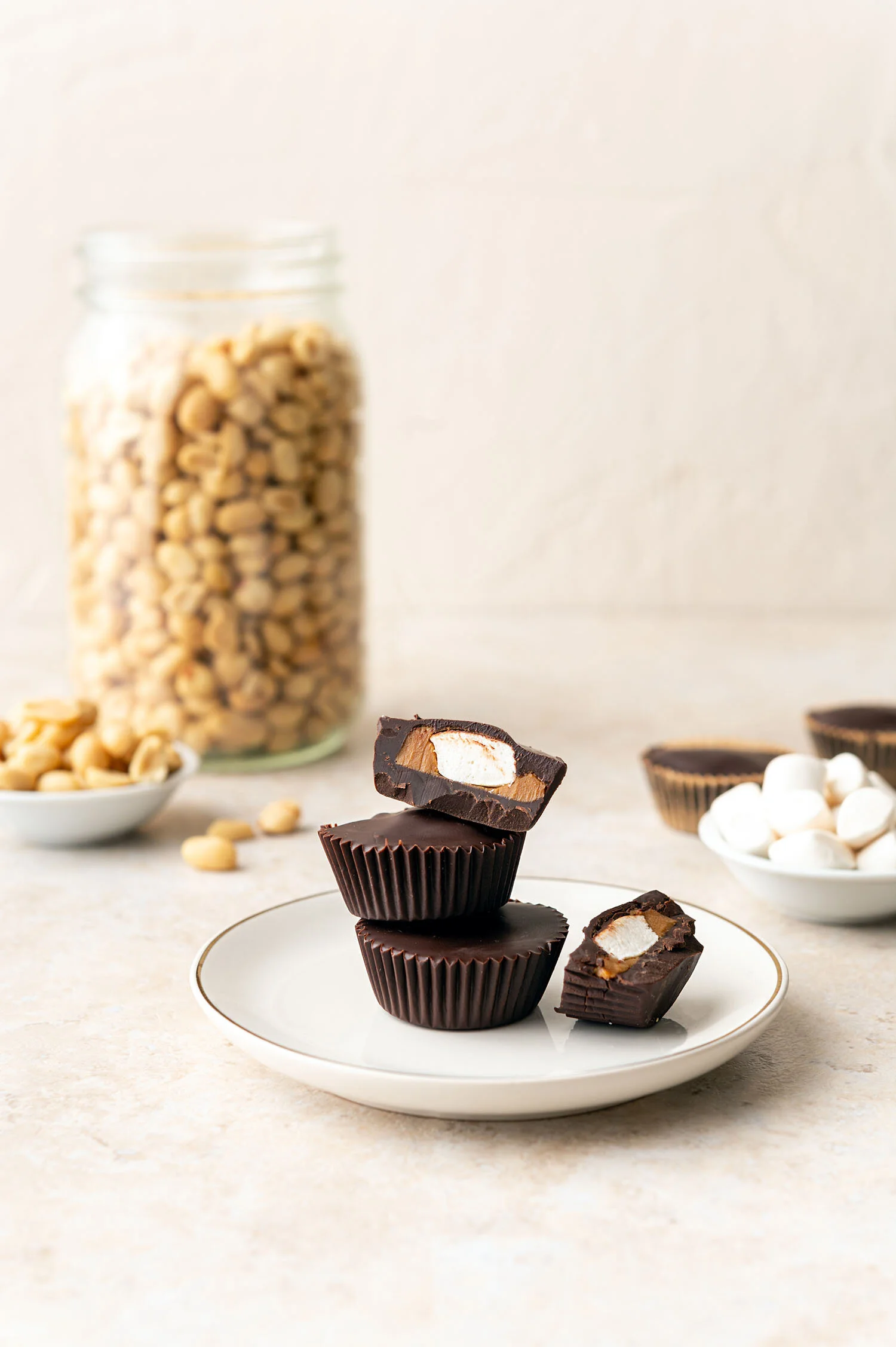 Marshmallow Peanut Butter Cups Recipe — Dandies Vegan Marshmallows