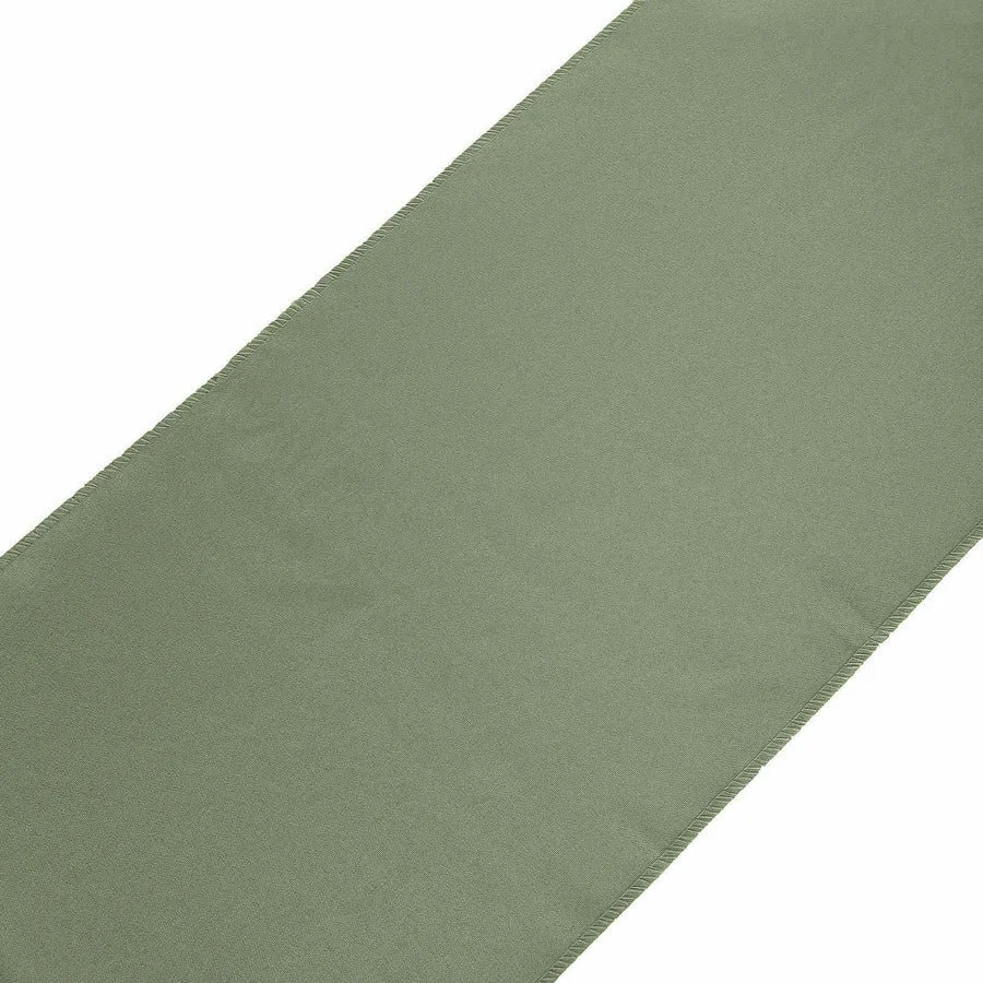 Sage Green Solid Table Runner – 12"x108" – Wedding & Event Rental