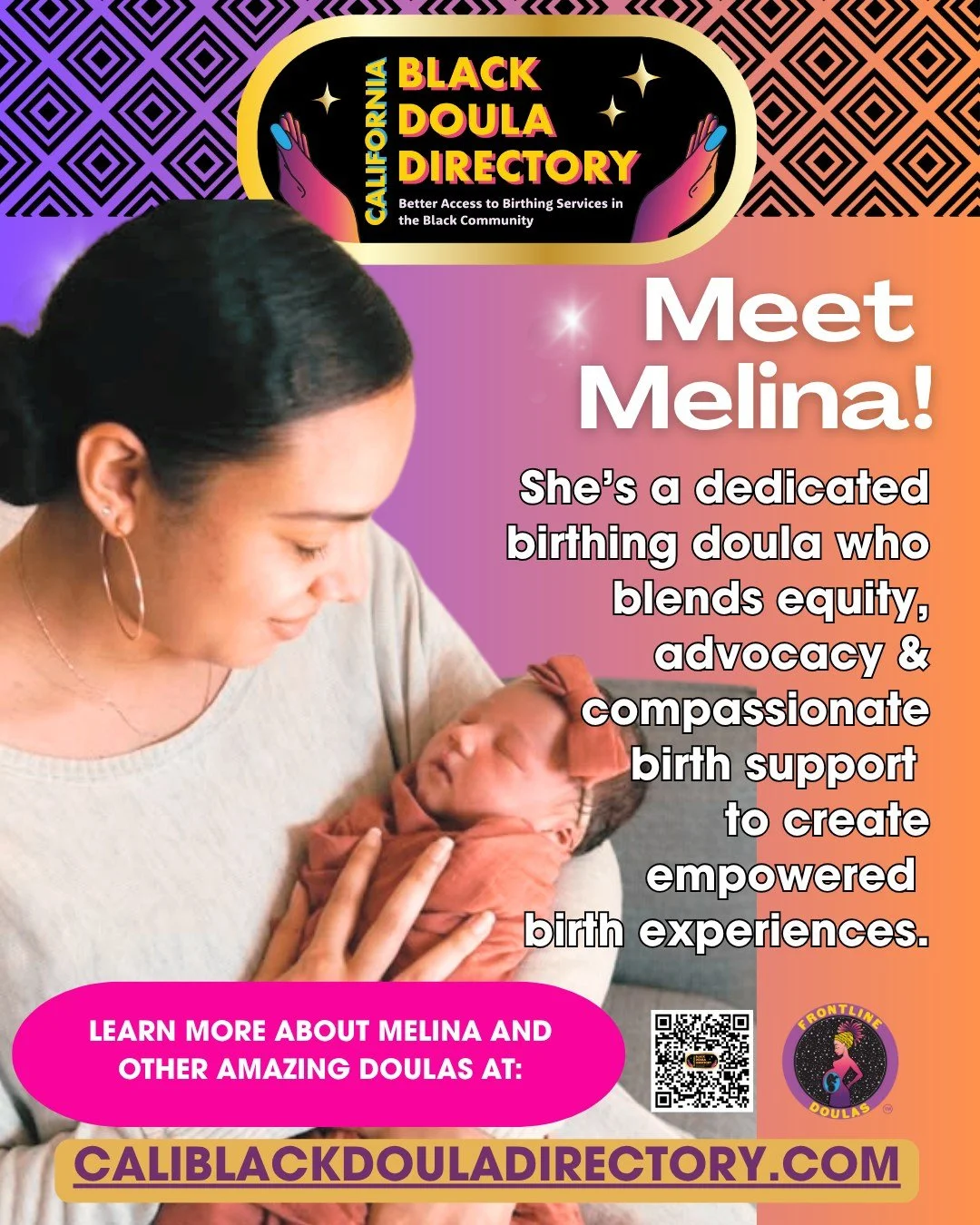 Meet Melina — a dedicated birthing doula and Board Certified Behavior Analyst (BCBA) based in Orange, California. With a deep commitment to equity, inclusion, and advocacy, Melina blends her expertise in behavioral analysis with compassionate d