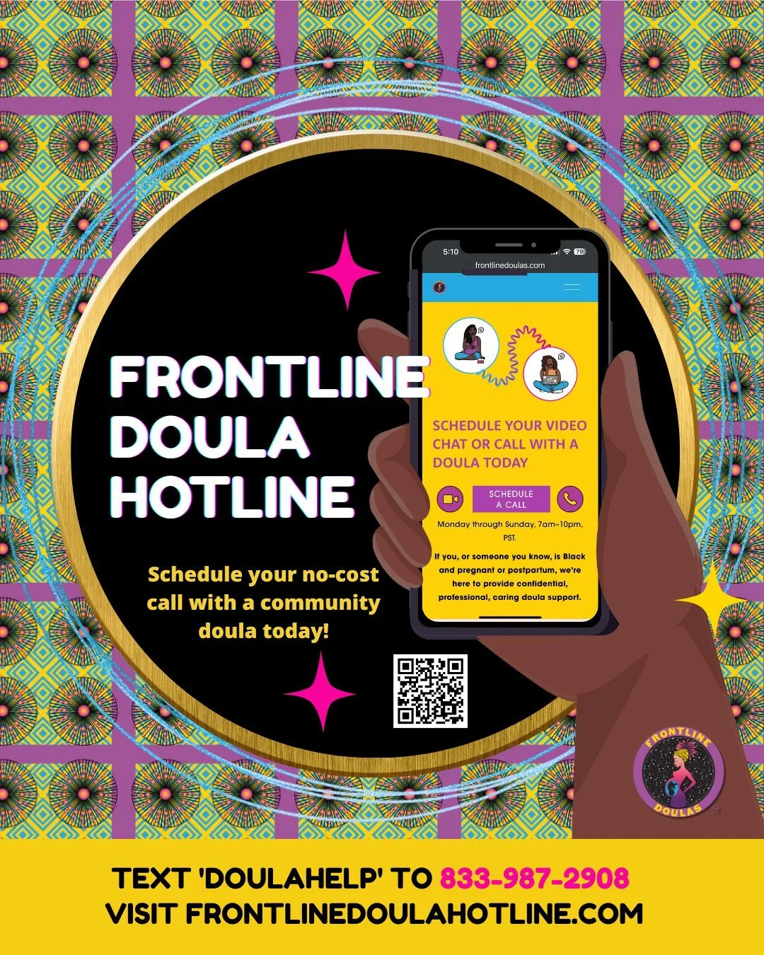 As we take time this week to pause, rest, and be with our families during this season of gratitude, we&rsquo;re holding space for your family too. 💛 If you or someone you love needs support during pregnancy or postpartum, our Frontline Doula Hotline