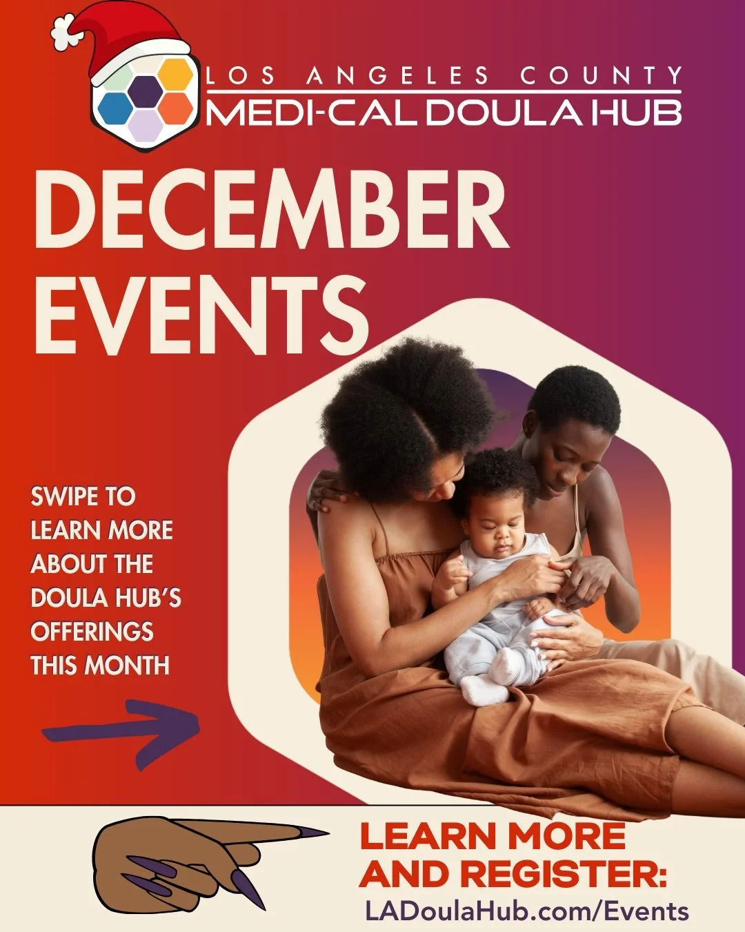 DECEMBER EVENTS ARE HERE! We&rsquo;re grateful for every moment you spent with us this year. December is full of NO COST opportunities to take advantage of- Read, Share, and Download our Hub events calendar and stay tuned for updates.

As we close ou