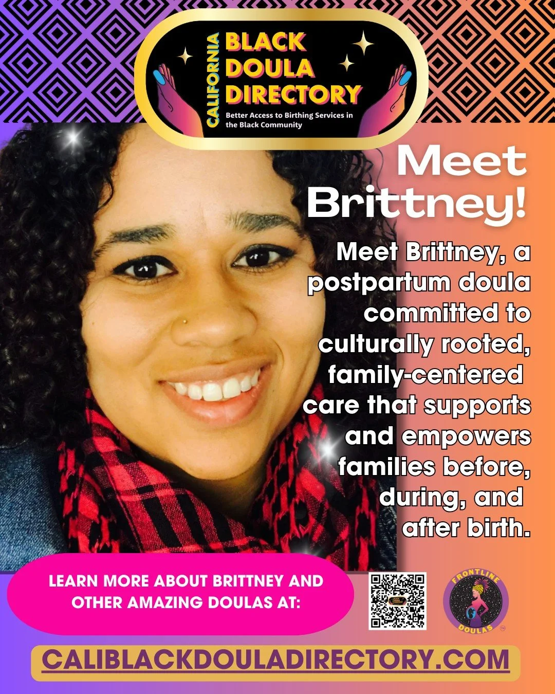 We&rsquo;re honored to highlight Brittney Manley @bubblylitebrite a California-based birth and postpartum doula offering culturally rooted, compassionate support for families across their pregnancy and postpartum journeys.

Brittney is known for her 