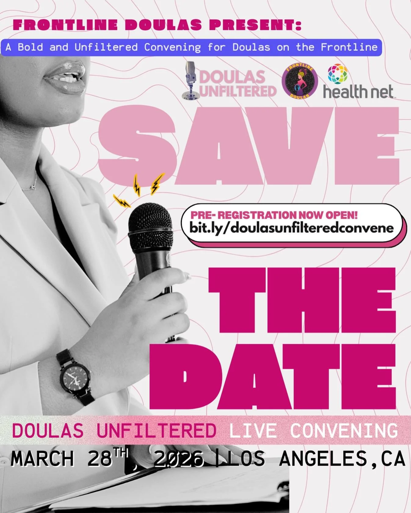 SAVE THE DATE!! March 28th, 2026! 

Doulas Unfiltered Live: The Power of Connectivity and Connection. A Bold and Unfiltered Convening for Doulas on the Frontline.&nbsp;

Doulas Unfiltered Live is an in-person, no-cost, all-day convening from Frontlin