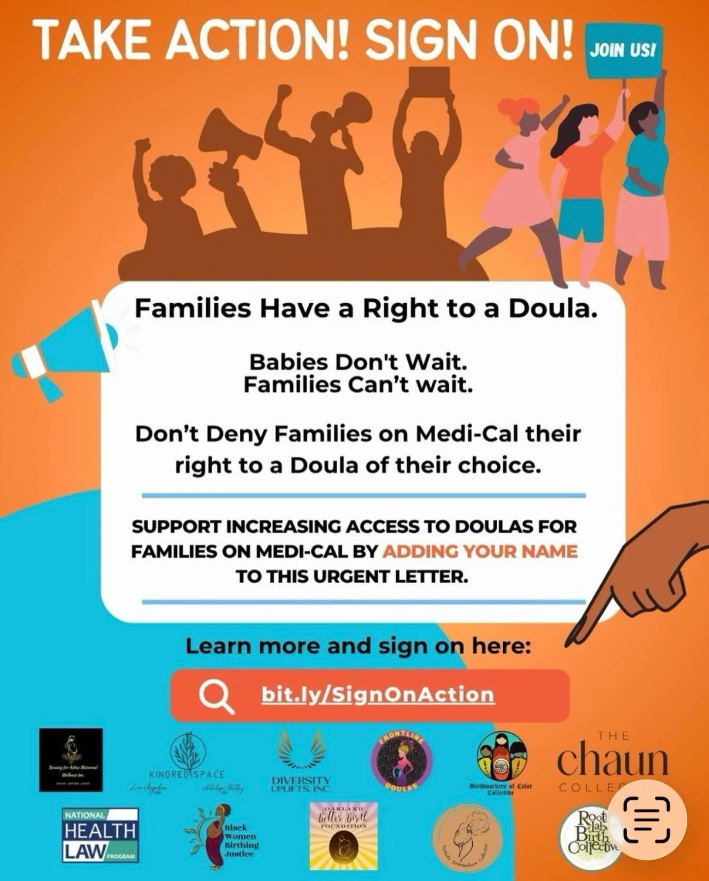 📣 We&rsquo;re calling on you: families, advocates, birthworkers, and all valued community members, to ask for your support for Families&rsquo; rights to access doula care.

Read the letter, don&rsquo;t delay and Sign it today! 
Click the link in bio
