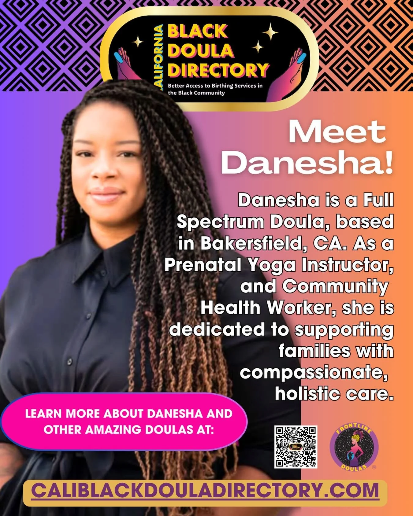 ✨ Meet Danesha Wallace ✨
Founder of The Yoga &amp; Birth Advocate 💛 @theyogaandbirthadvocate

Danesha is a Full Spectrum Doula, Community Health Worker, Certified Prenatal Yoga Instructor, and Certified Mat Pilates Instructor serving families in Bak