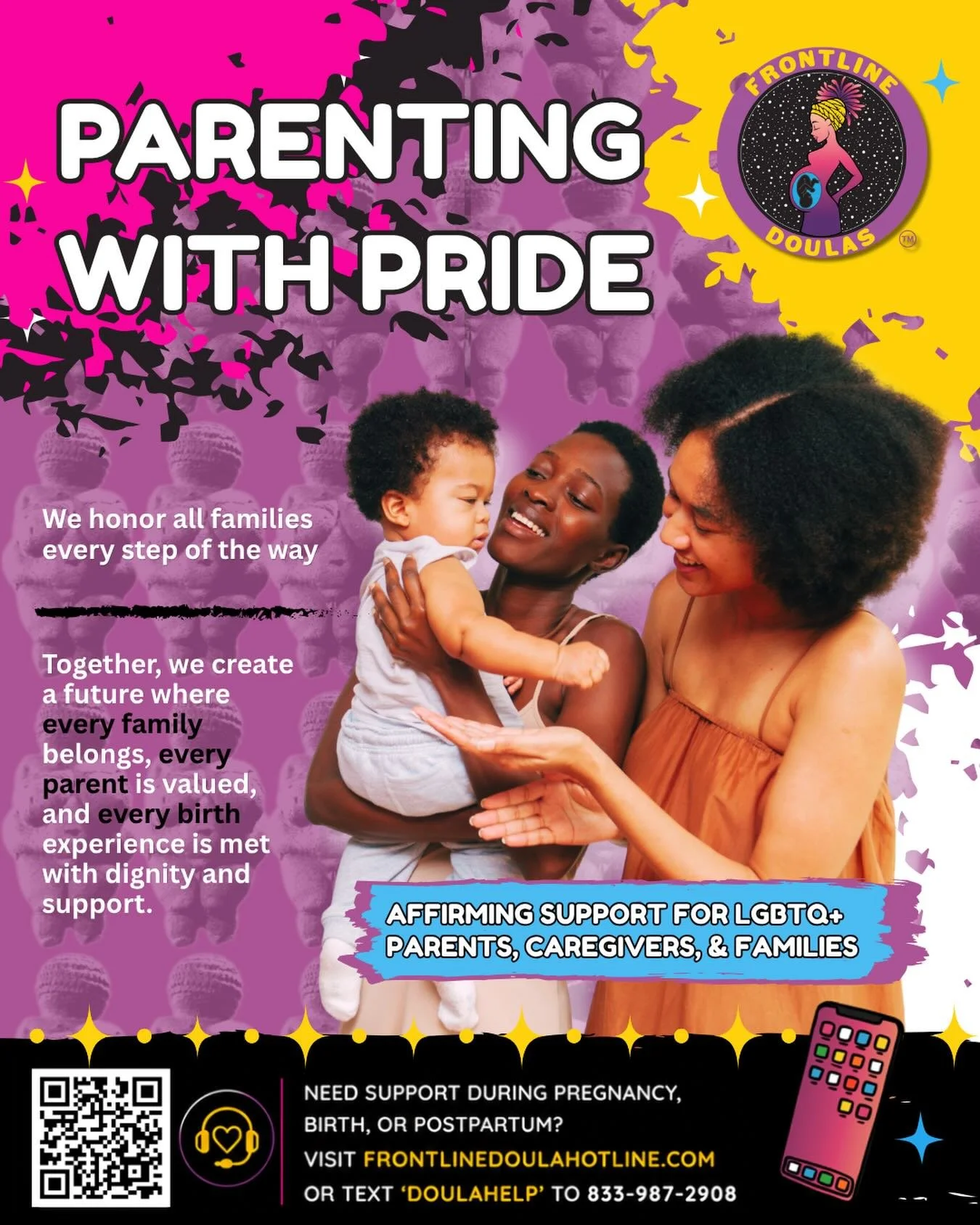 🌈 Happy Pride Month from Frontline Doulas! 💜

At Frontline Doulas, we believe every family deserves compassionate, affirming, and culturally grounded support. This month, we celebrate the strength, resilience, and joy of LGBTQ+ parents, caregivers,