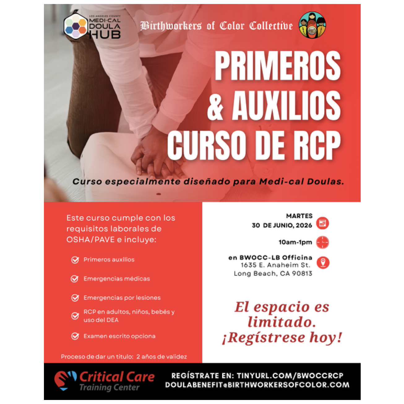 Primeros & Auxilos Curso de RCP