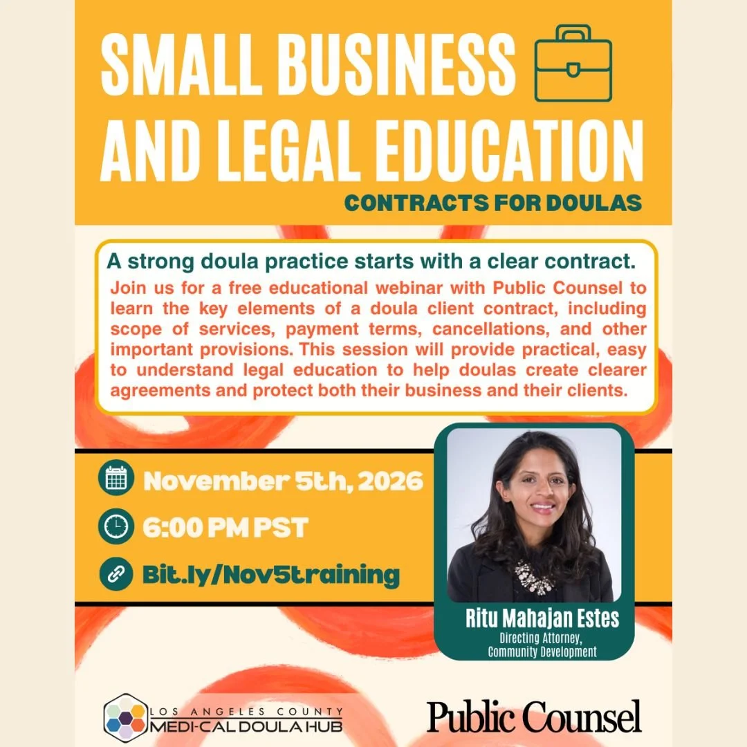 Small Business and Legal Education: Contracts for Doulas