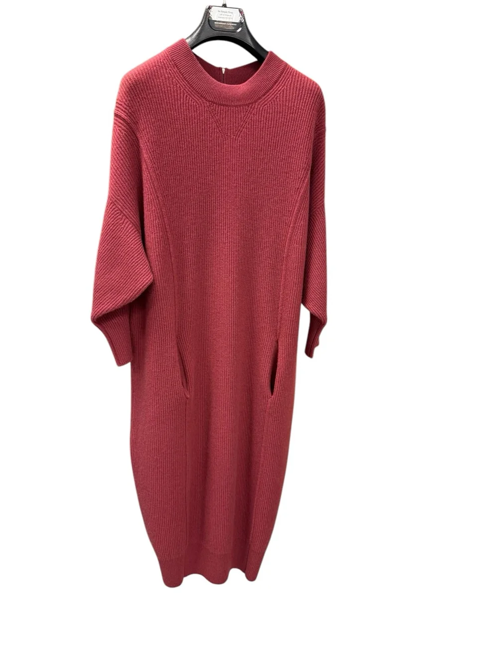 Cashmere Dress long sleeve casual dresses with pockets & back Half Zip — So  Simple Shop