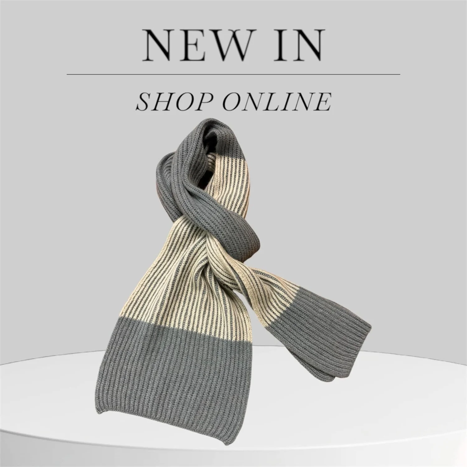 ◇HUNTER◇ [UNISEX] Rib knit cashmere scarf ivory HBW0001CNZ d022b65e6bacc08c1cf7d133d2b2b3