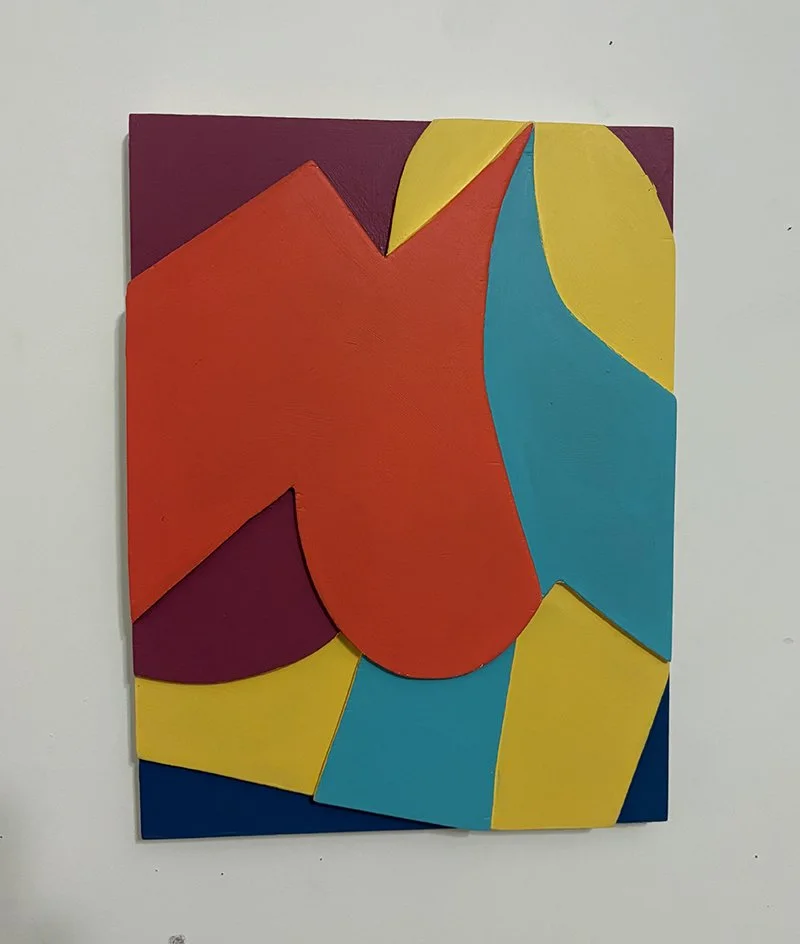 "Mid Winter Sun". Acrylic on Plywood. 12"x16"x2". 2026