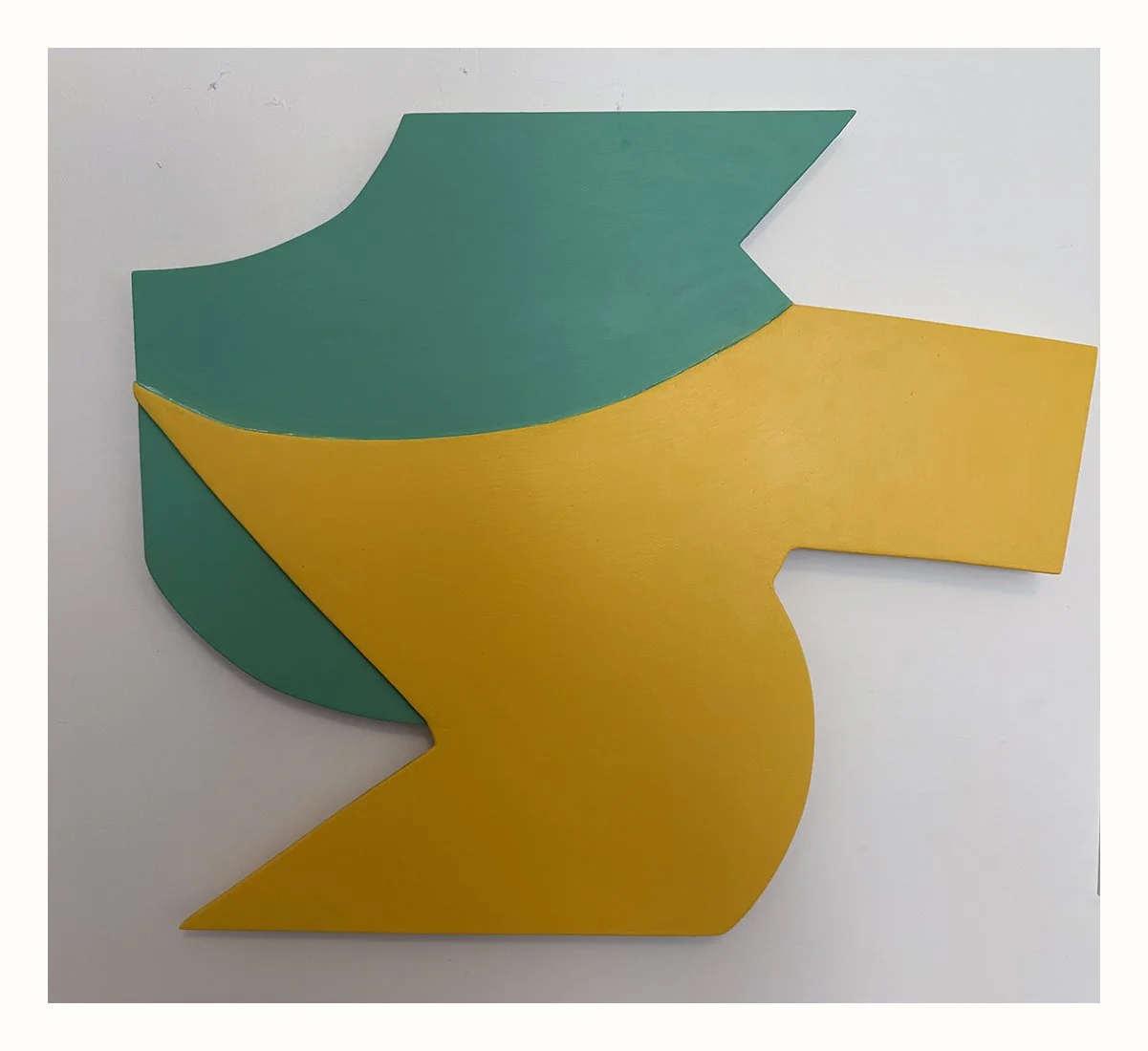 "Message from the Future". Acrylic on Plywood. 19"x22"x1". 2026. 