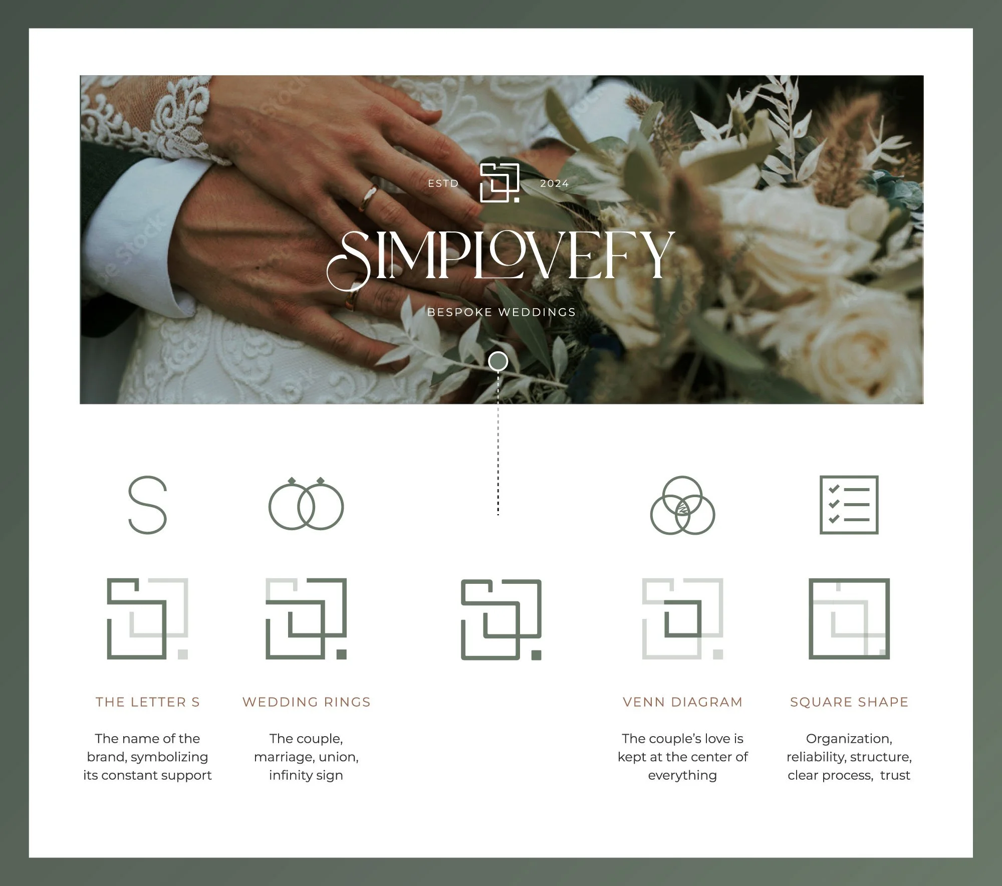 Wedding Planner Logo Design Custom Icon