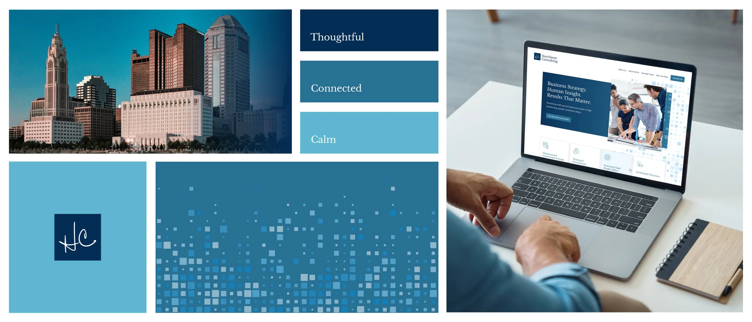 Brand Identity, Squarespace Website Design, and UX Design