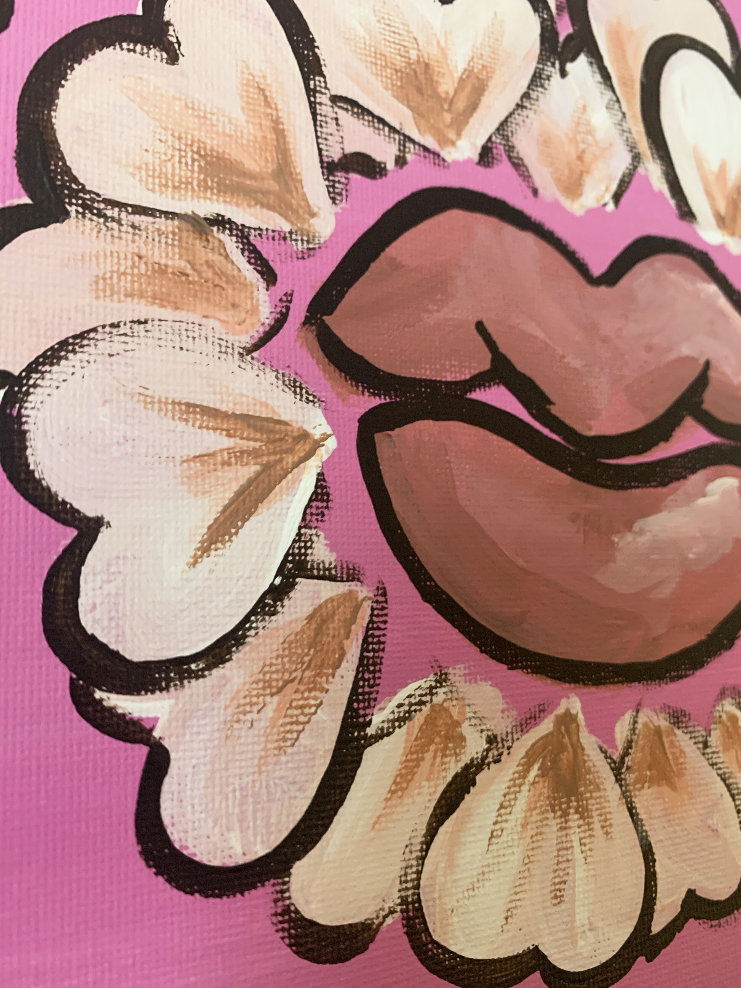 I Love My Lips Original Canvas