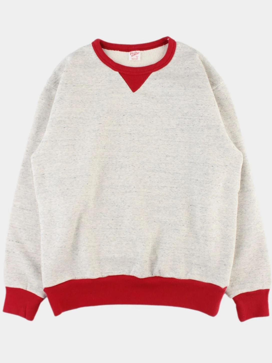 50's Sweatshirt in Red/Oatmeal