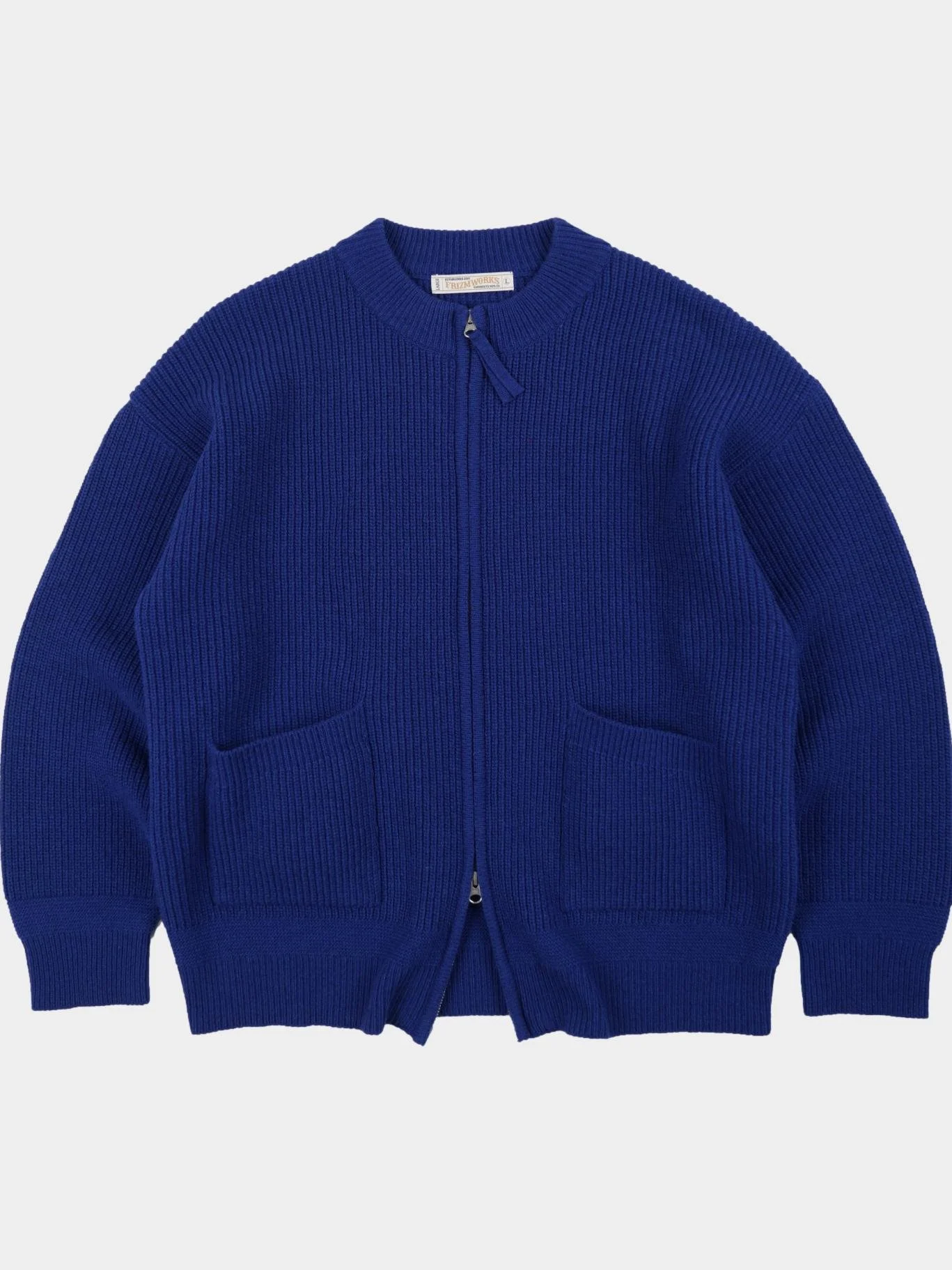 Deck Zip-Up Sweater in Cobalt