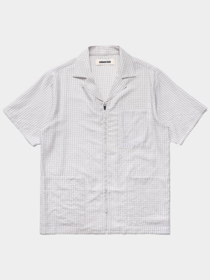 Textured Caddy Shirt in Oat