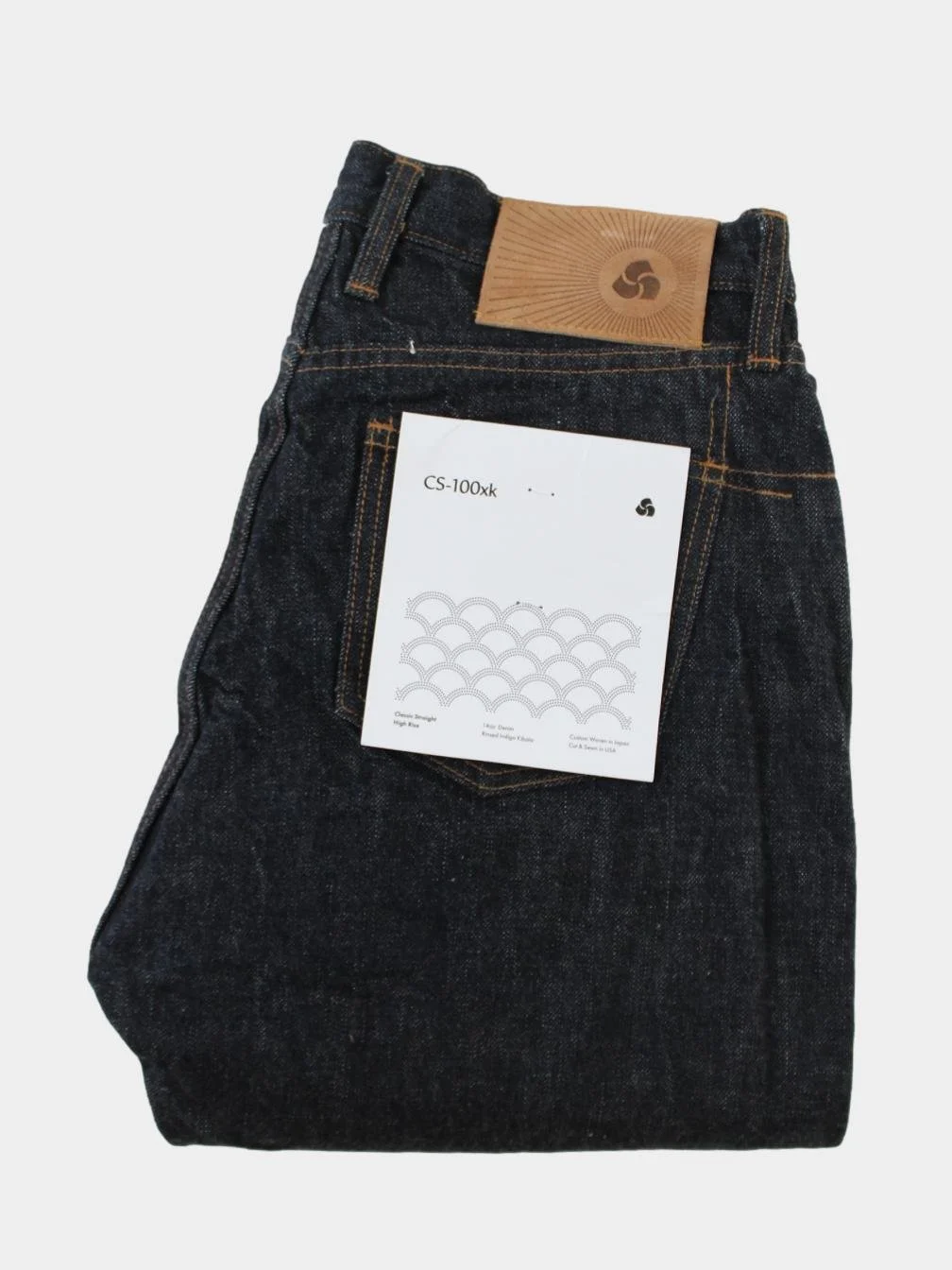 Classic Straight in Rinsed Indigo Kibata Selvedge (CS-100xk)