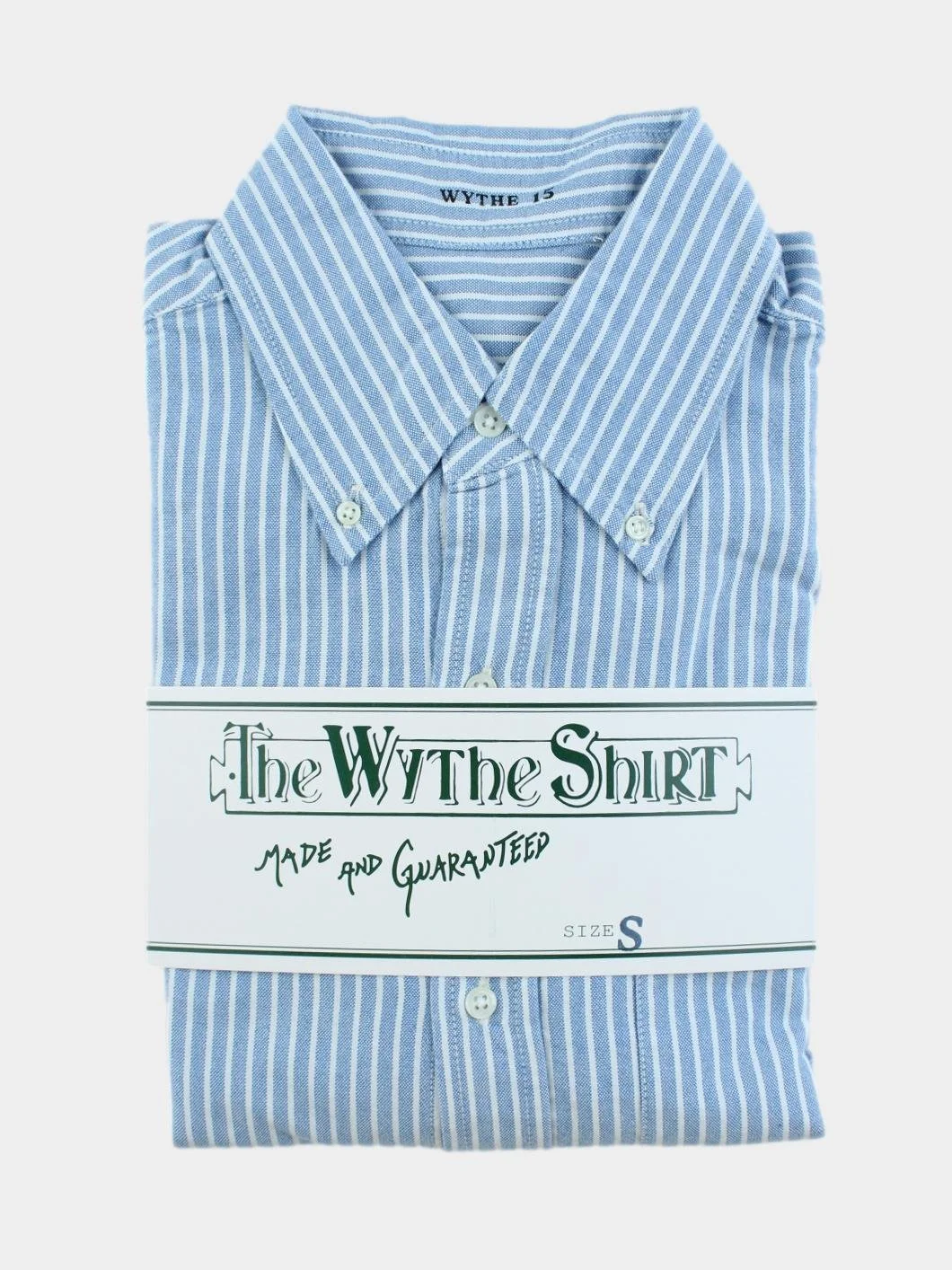 Oxford Cloth Button Down in Blue & White Stripe