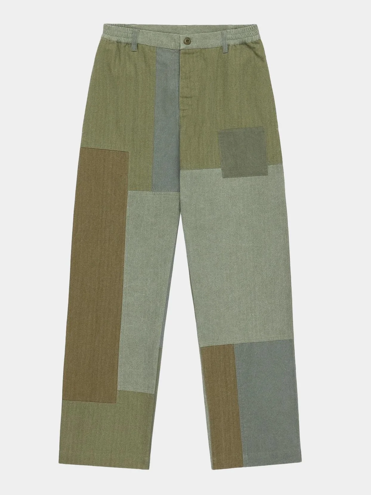 Harvest Pant in Olive Patchwork